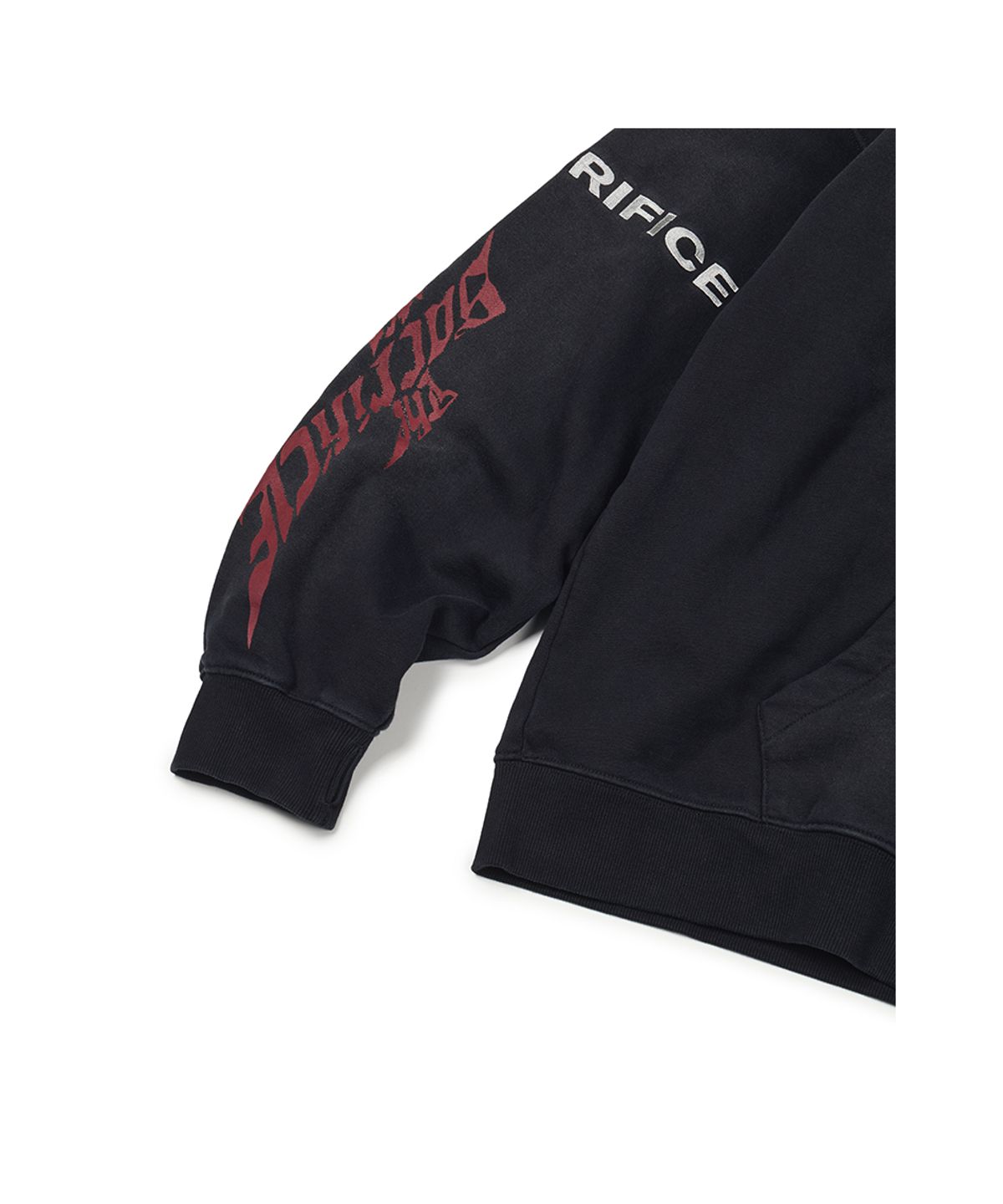 이티씨이(ETCE) WASHED SACRIFICE HOOD ZIP UP (BLACK)