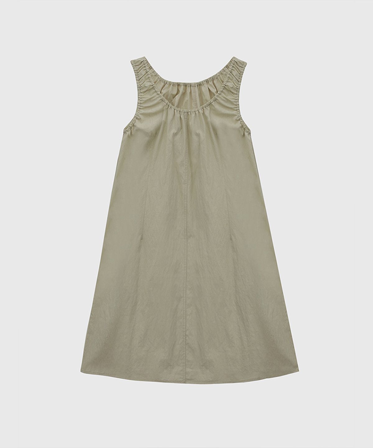 퀸스래빗(Q'SRB) Shirring Sleeveless A-line Mini Dress