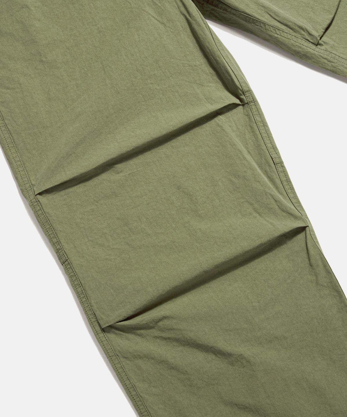 에스피오나지(ESPIONAGE) Pleated Wide Army Pants Light Olive