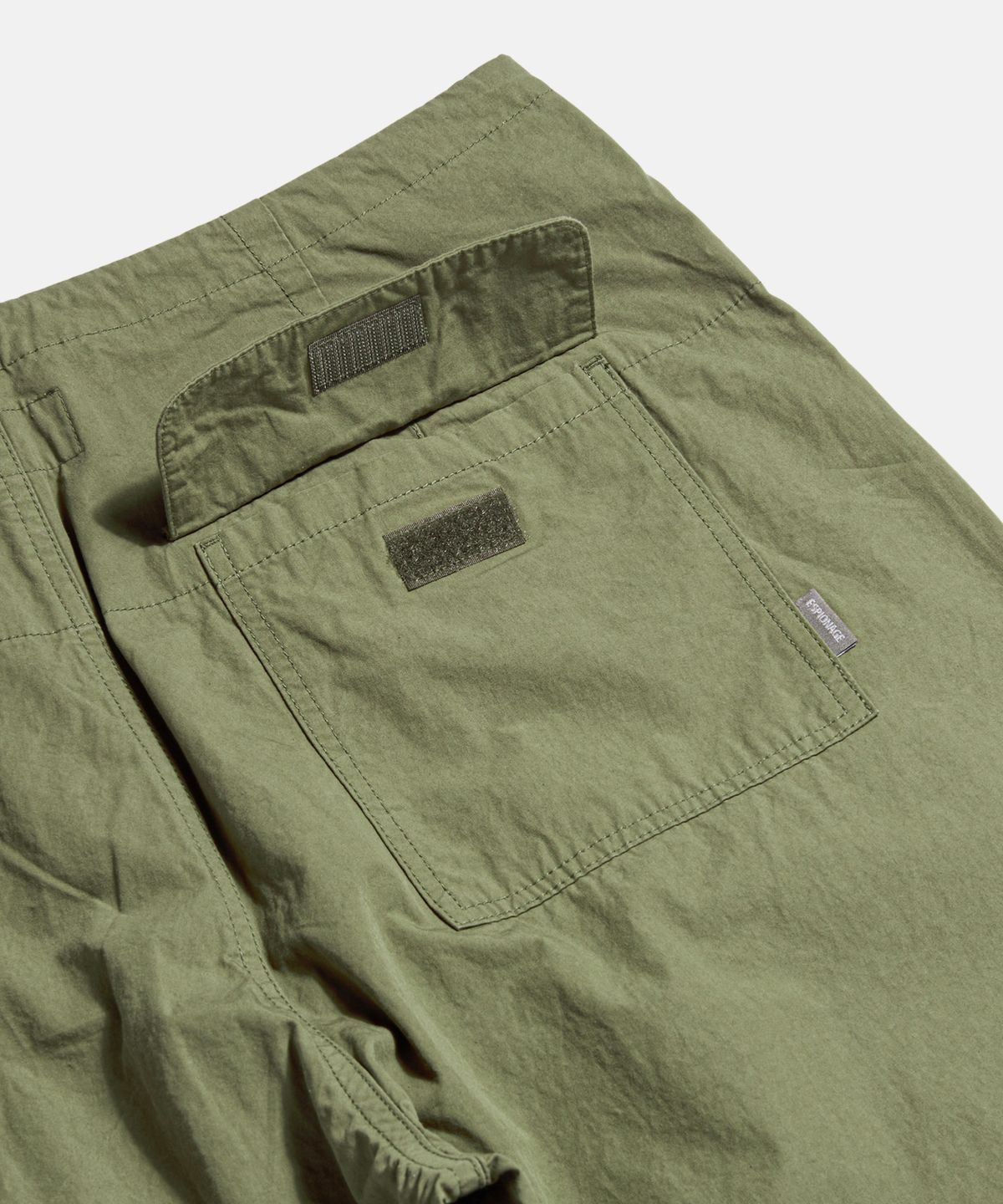 에스피오나지(ESPIONAGE) Pleated Wide Army Pants Light Olive