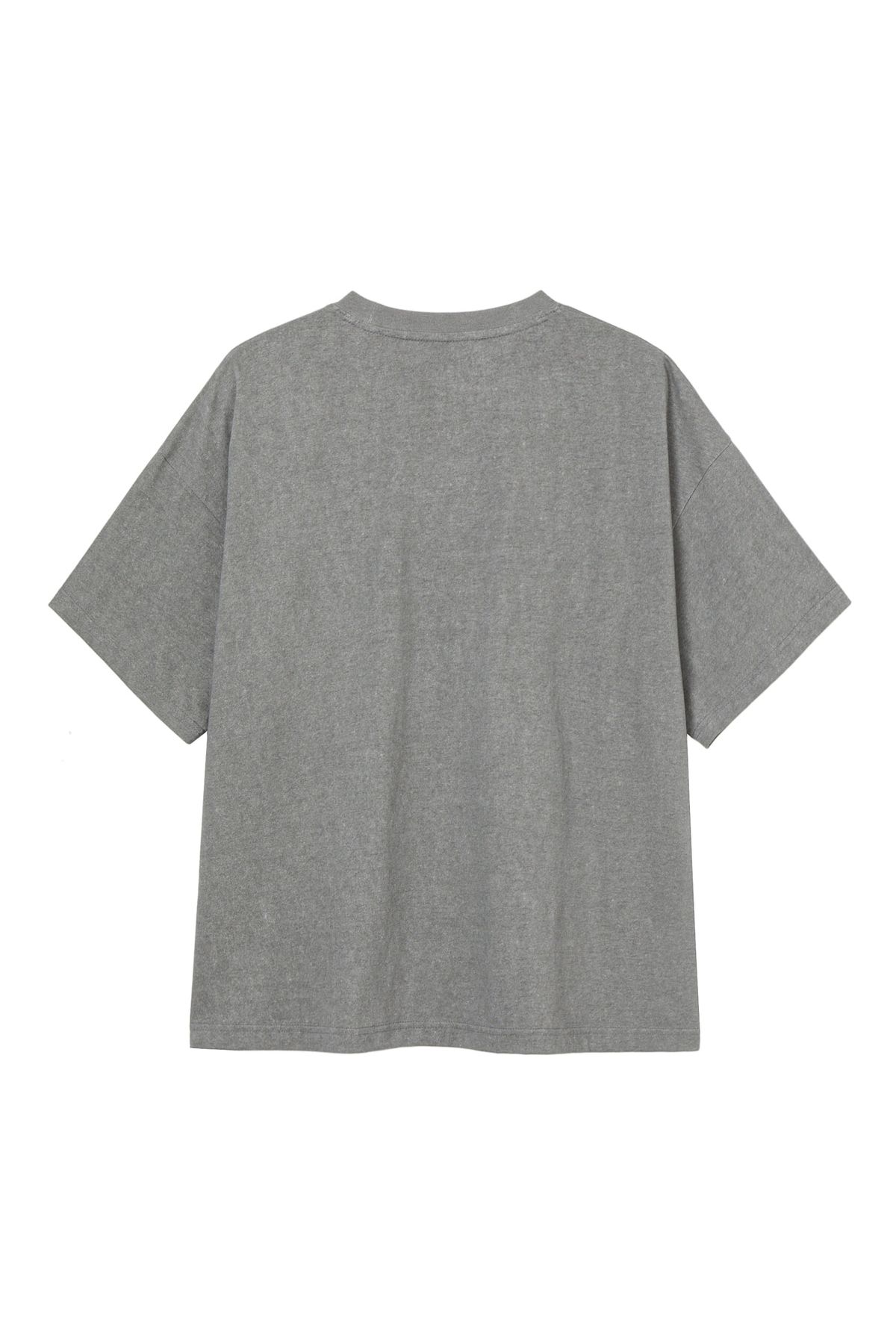 다이닛(DEINET) STAR TRIM DYEING T-SHIRTS IN GREY
