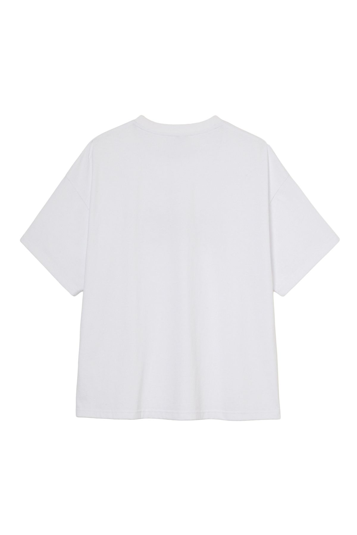 다이닛(DEINET) STAR TRIM DYEING T-SHIRTS IN WHITE