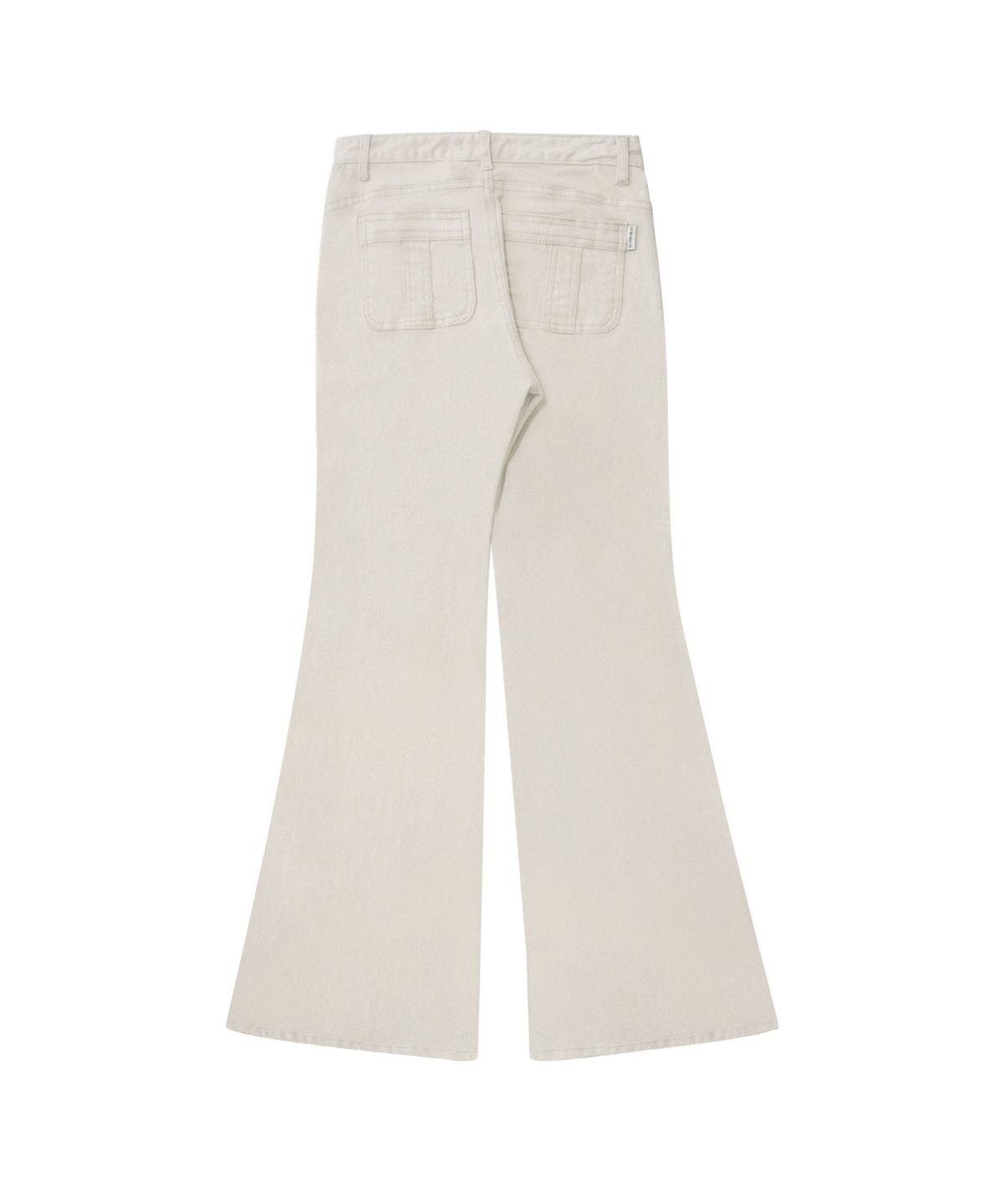 미레코(MIRECO) BUTTON POCKET BOOTCUT PT SAND RAW