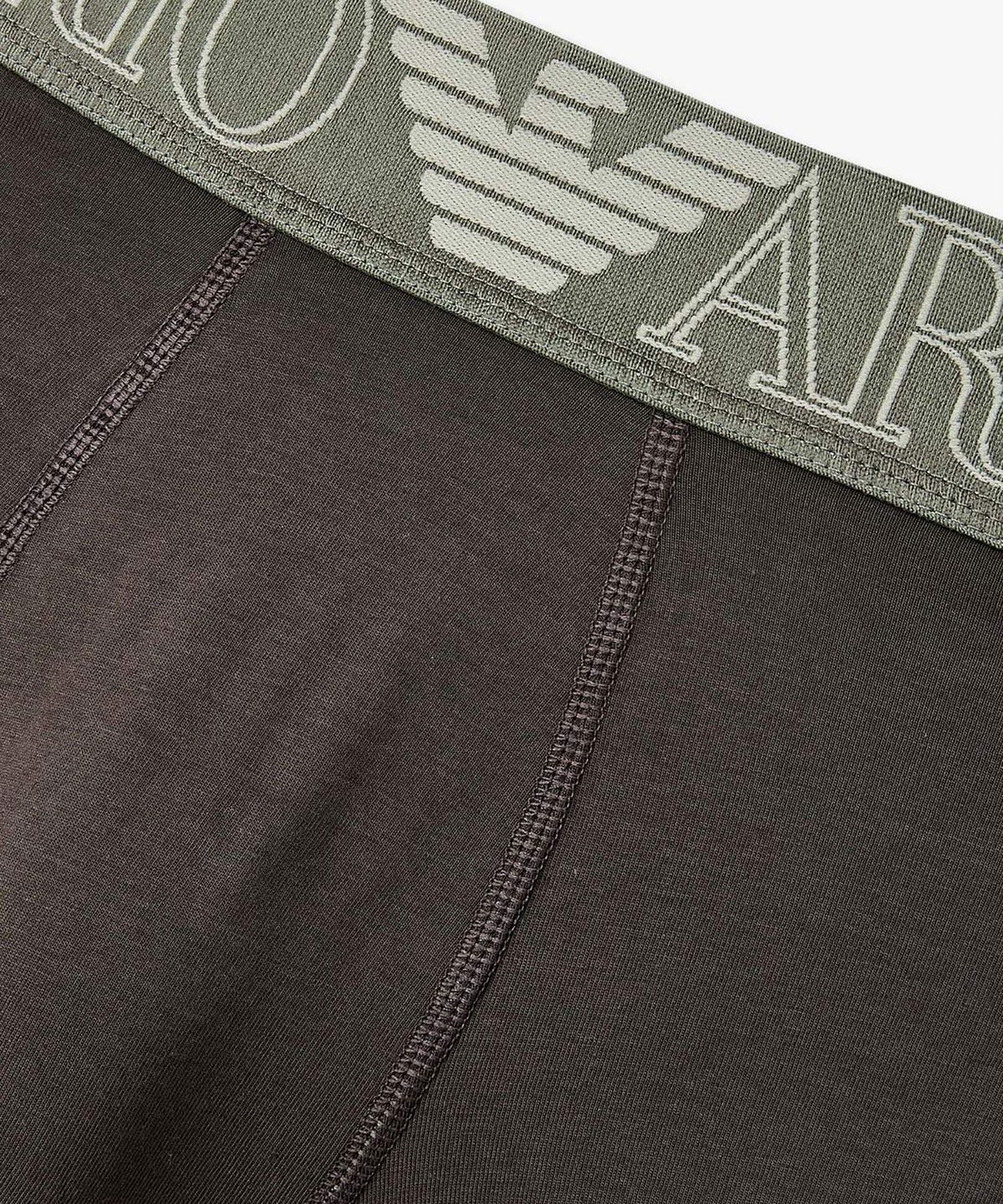 엠포리오 아르마니 언더웨어(EMPORIO ARMANI UNDERWEAR) 남성 아웃라인 로고 밴딩 드로즈_다크 브루넷 0816112008