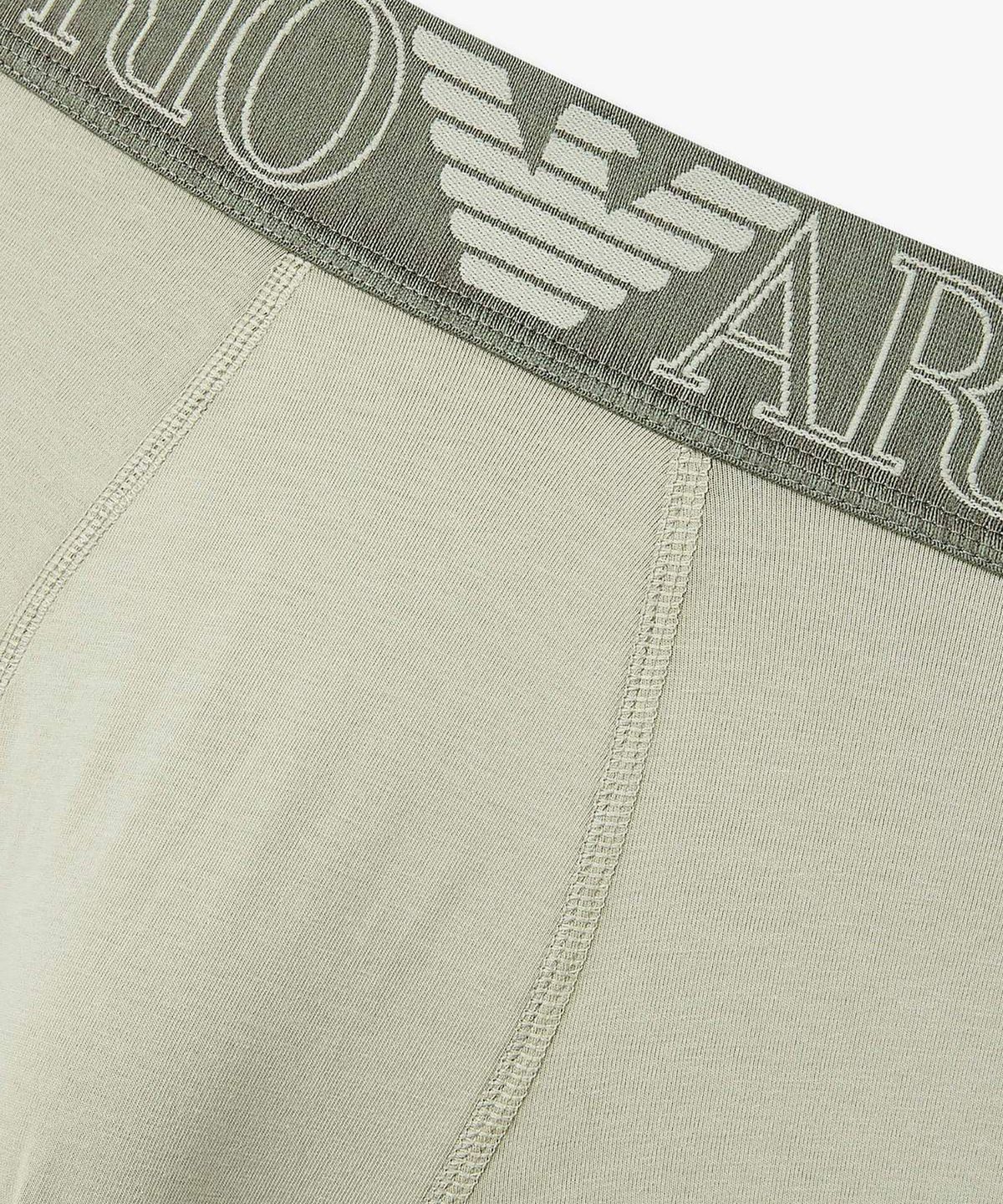엠포리오 아르마니 언더웨어(EMPORIO ARMANI UNDERWEAR) 남성 아웃라인 로고 밴딩 드로즈_라이트 그린 0816112007