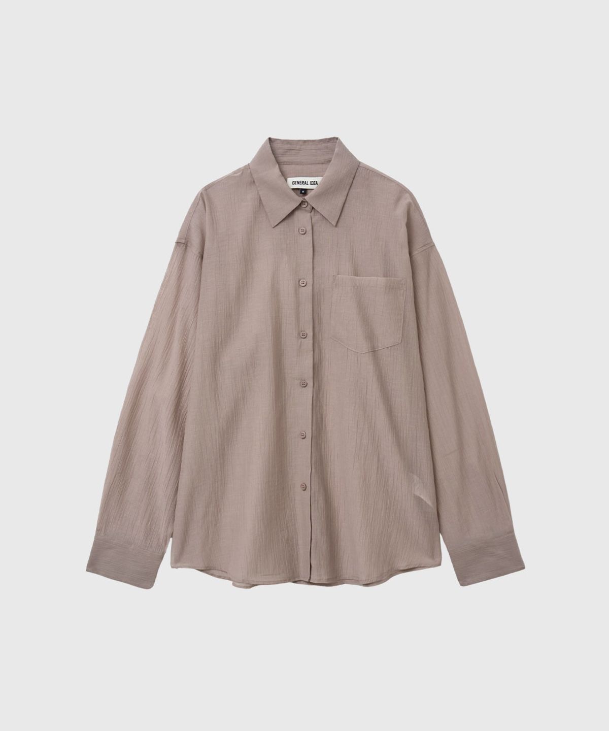 제너럴아이디어(GENERALIDEA) 썸머 링클 시어 셔츠 [PINK BEIGE] / WBE2L03531