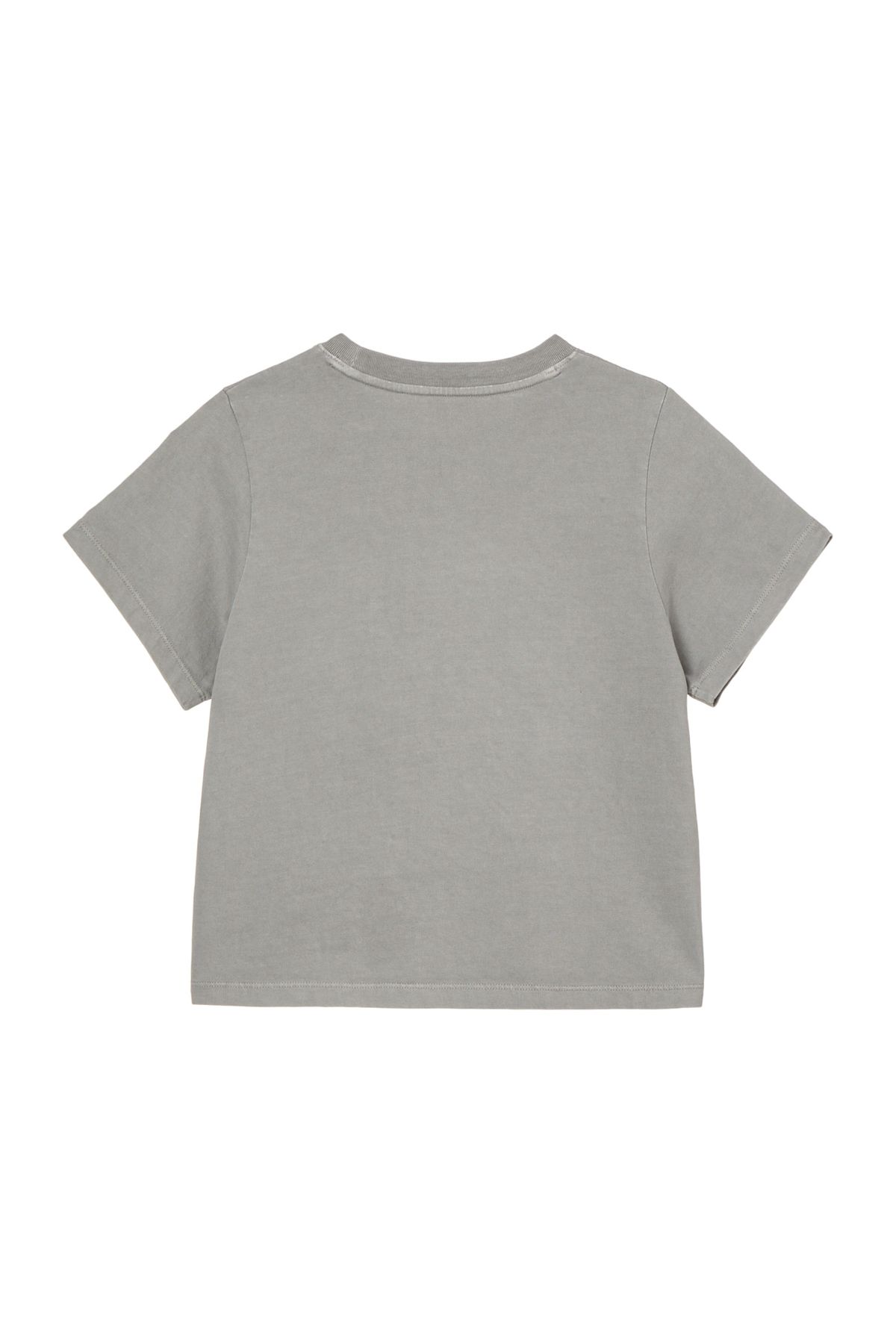 다이닛(DEINET) STUDIO PIGMENT CROP T-SHIRT IN GREY