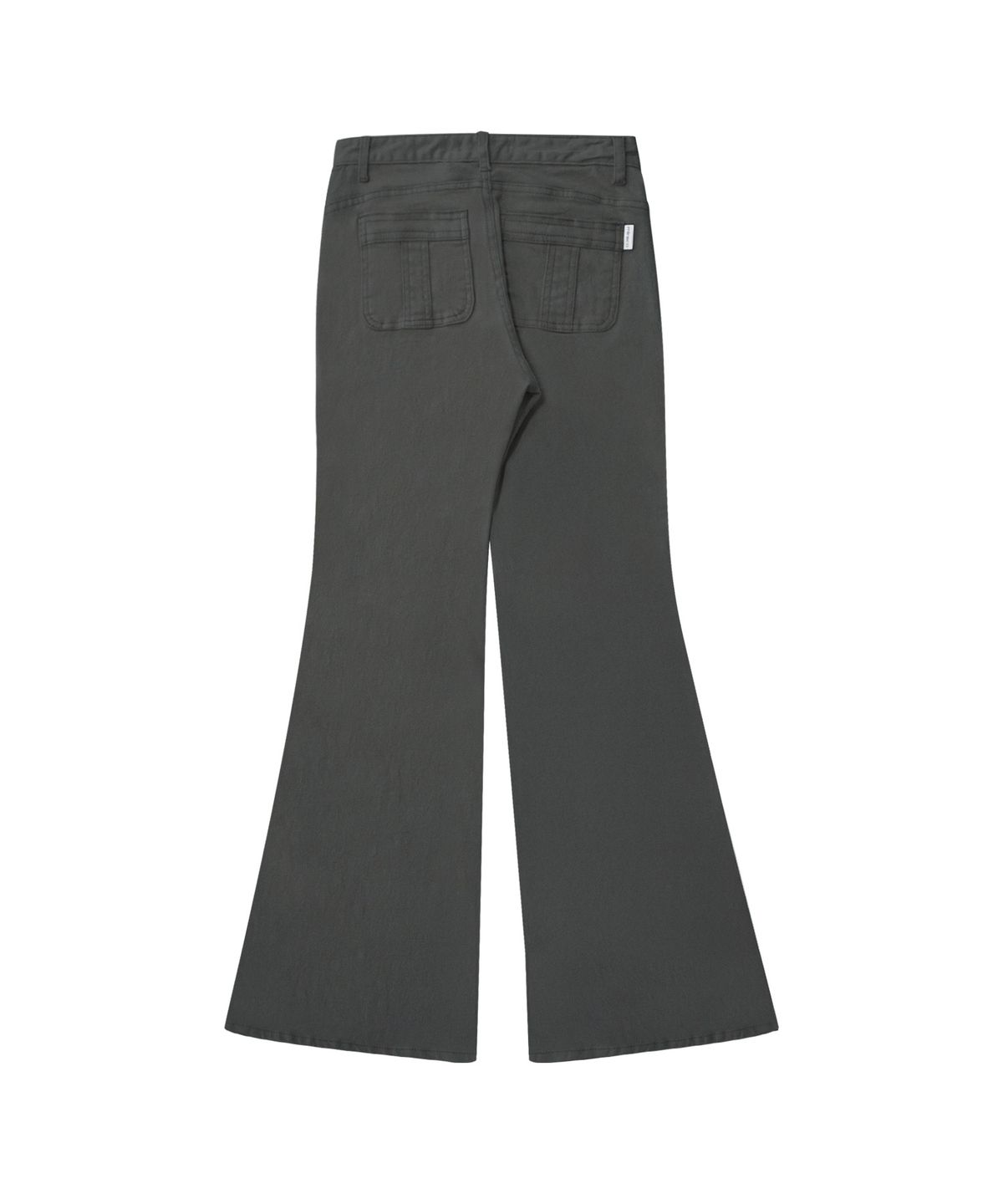 미레코(MIRECO) BUTTON POCKET BOOTCUT PT CHARCOAL