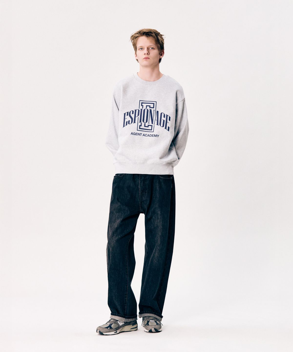 에스피오나지(ESPIONAGE) ESP Academy VTG Sweatshirt Grey