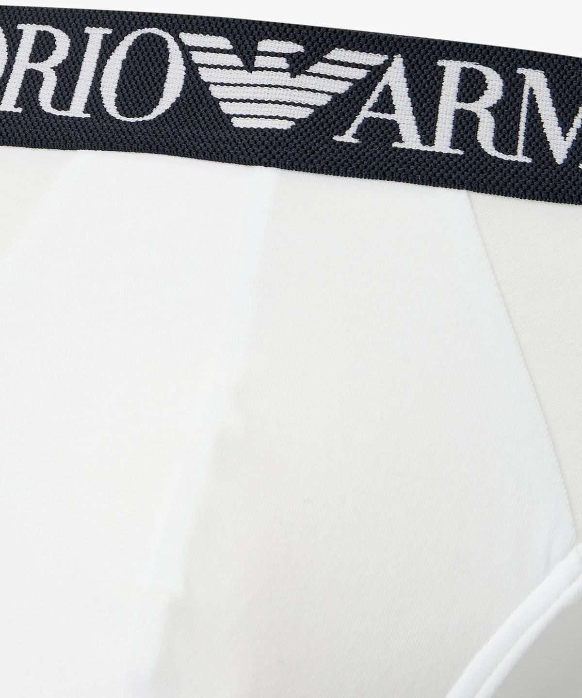 엠포리오 아르마니 언더웨어(EMPORIO ARMANI UNDERWEAR) 남성 텍스처드 밴딩 코튼 브리프_화이트 0816111155