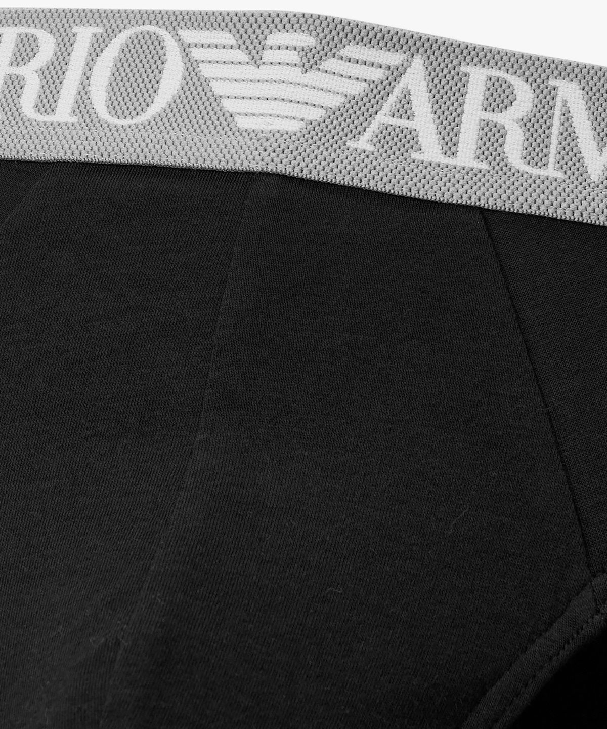 엠포리오 아르마니 언더웨어(EMPORIO ARMANI UNDERWEAR) 남성 텍스처드 밴딩 코튼 브리프_블랙 0816111153