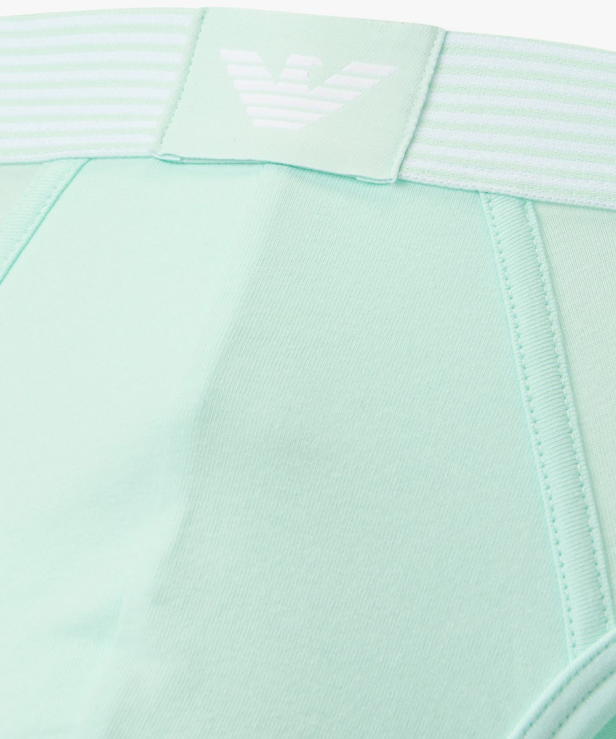 엠포리오 아르마니 언더웨어(EMPORIO ARMANI UNDERWEAR) 남성 스트라이프 밴딩 코튼 브리프_민트 0816111050