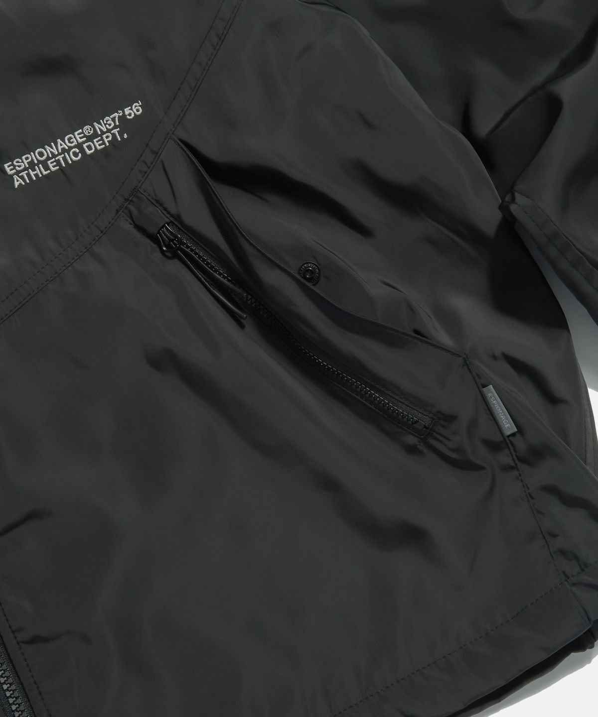에스피오나지(ESPIONAGE) Athletic Track Jacket Black
