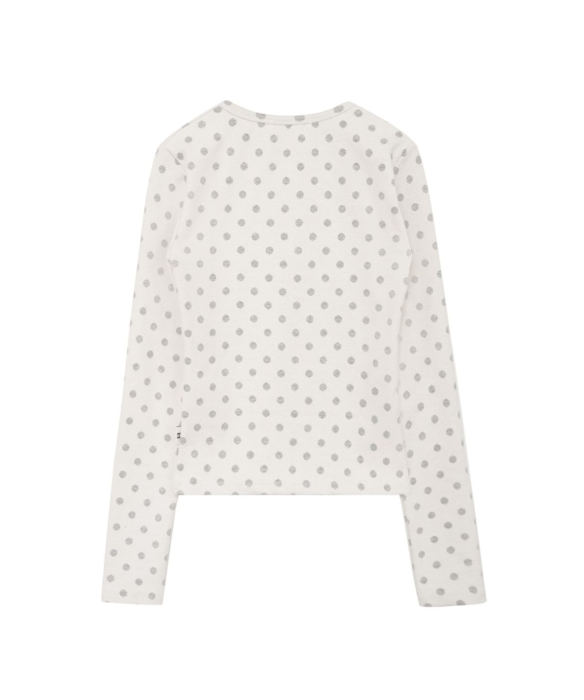 미레코(MIRECO) SOFT DOT JACQUARD CARDIGAN IVORY