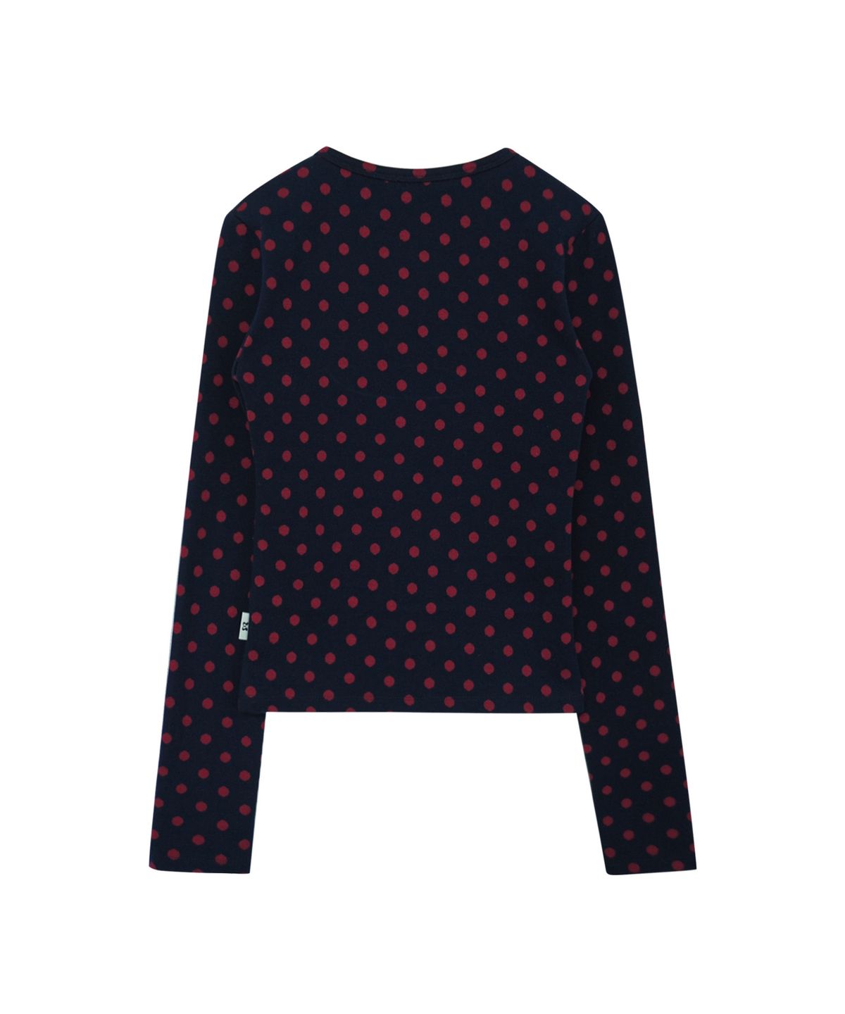 미레코(MIRECO) SOFT DOT JACQUARD CARDIGAN NAVY
