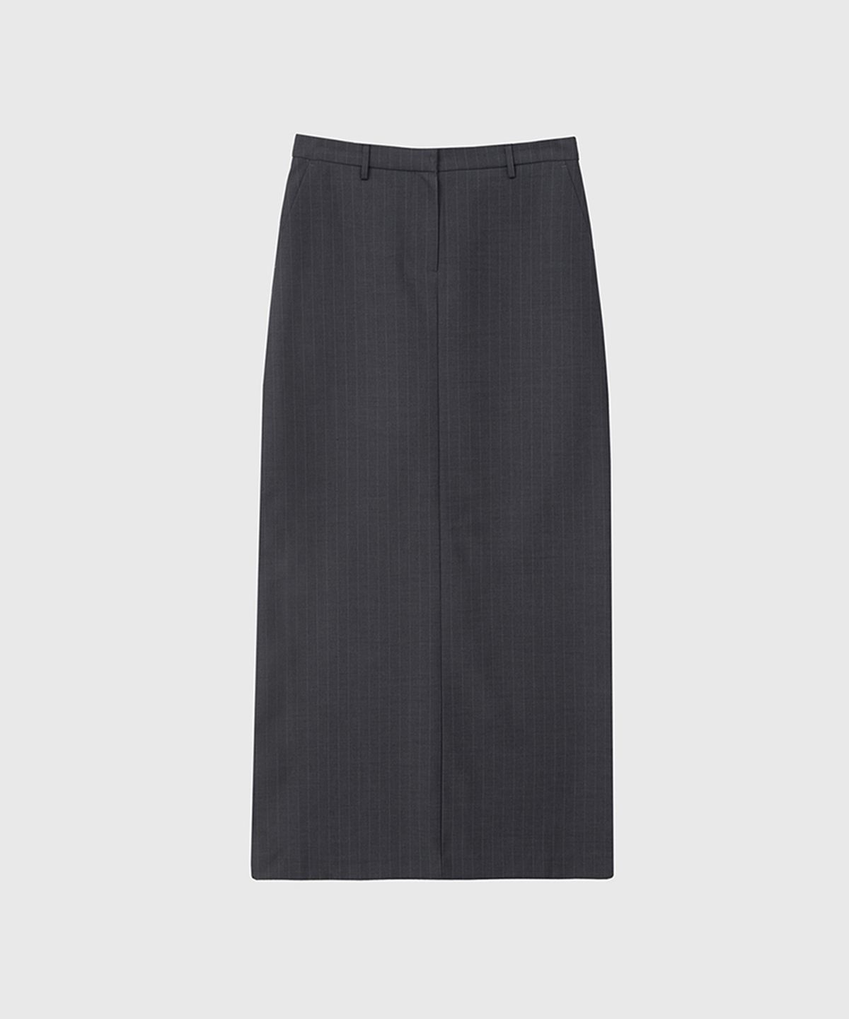 퀸스래빗(Q'SRB) Stripe Four Set Up Suit-H Line Long Slit Maxi Skirt