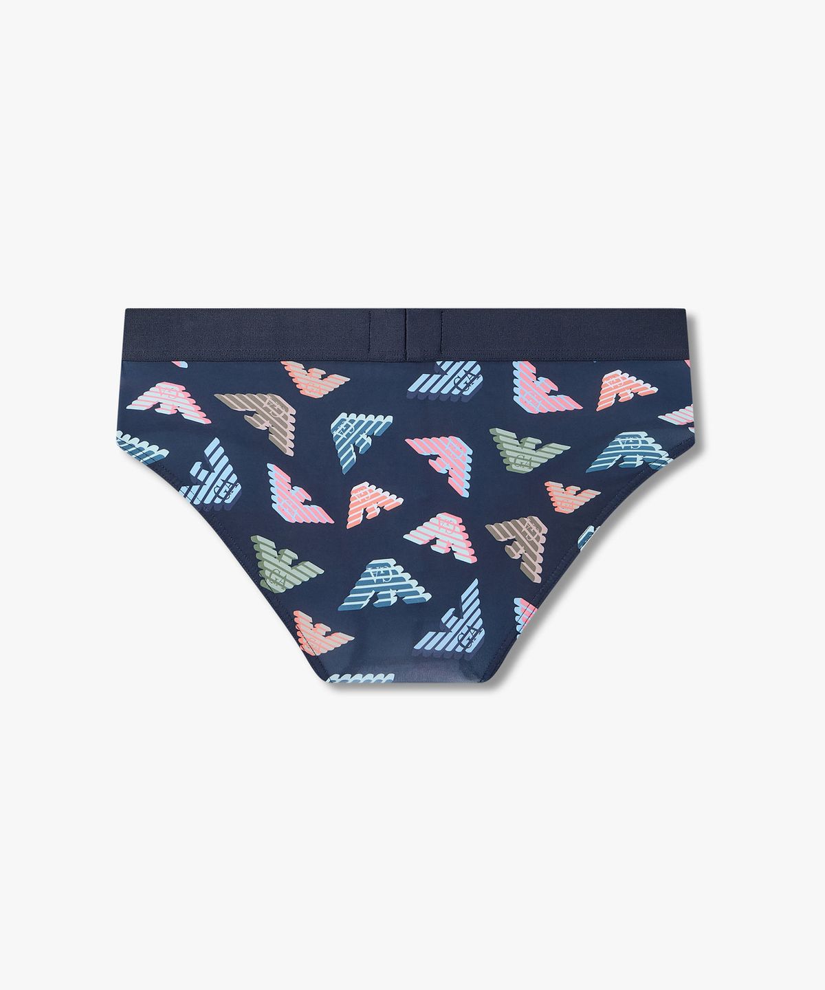 엠포리오 아르마니 언더웨어(EMPORIO ARMANI UNDERWEAR) 남성 3D로고 패턴 프린트 브리프_블루 0816111023