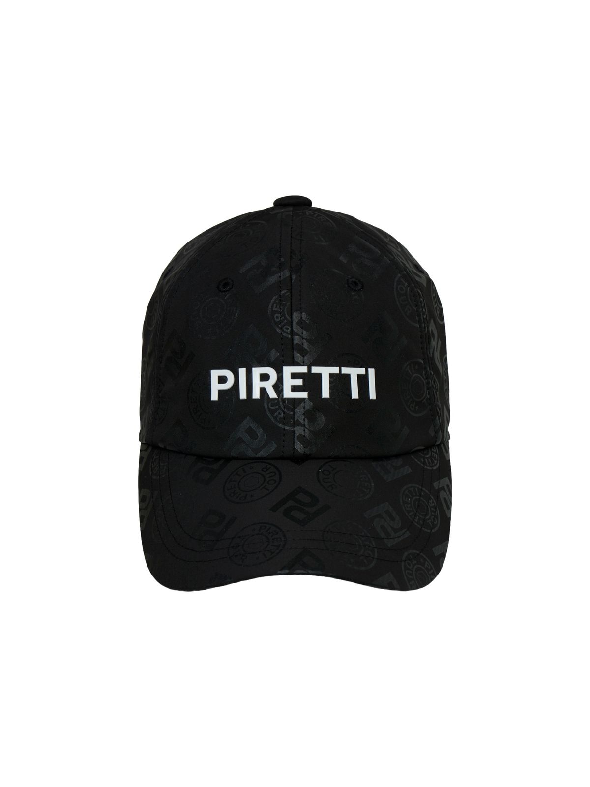 피레티(PIRETTI) 그래픽 프린트 올오버 캡_Black