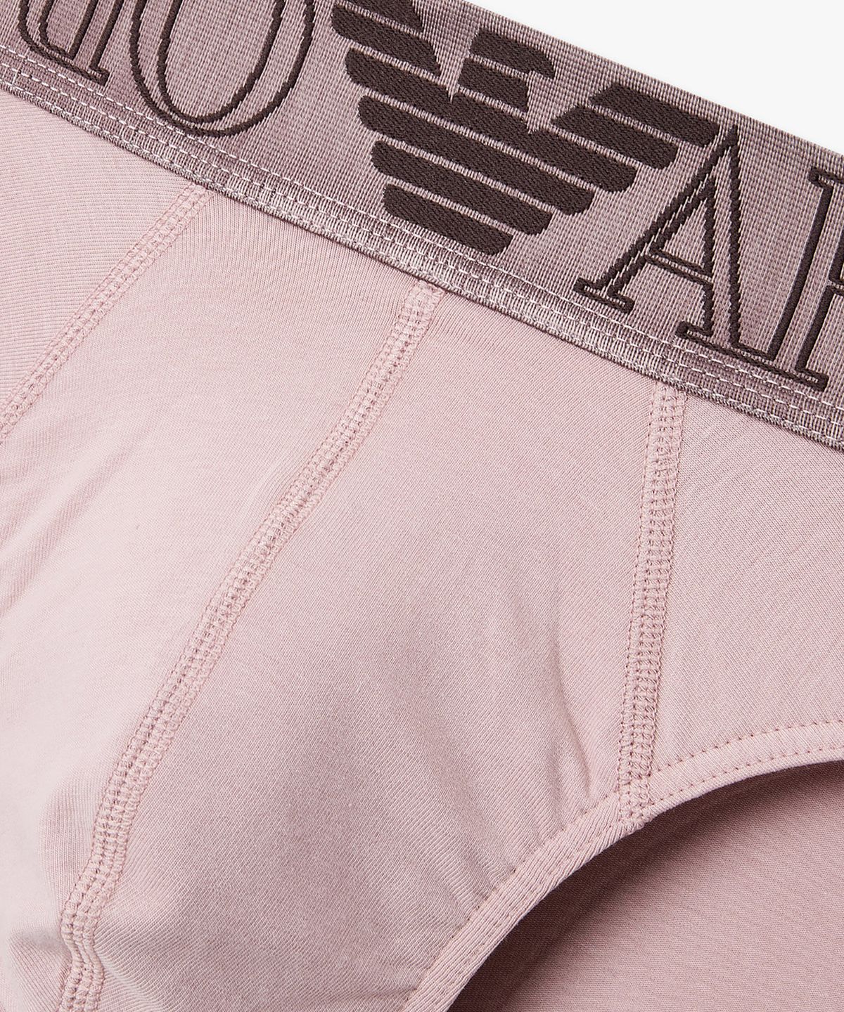 엠포리오 아르마니 언더웨어(EMPORIO ARMANI UNDERWEAR) 남성 아웃라인 로고 밴딩 브리프_인디안 핑크 0816111005