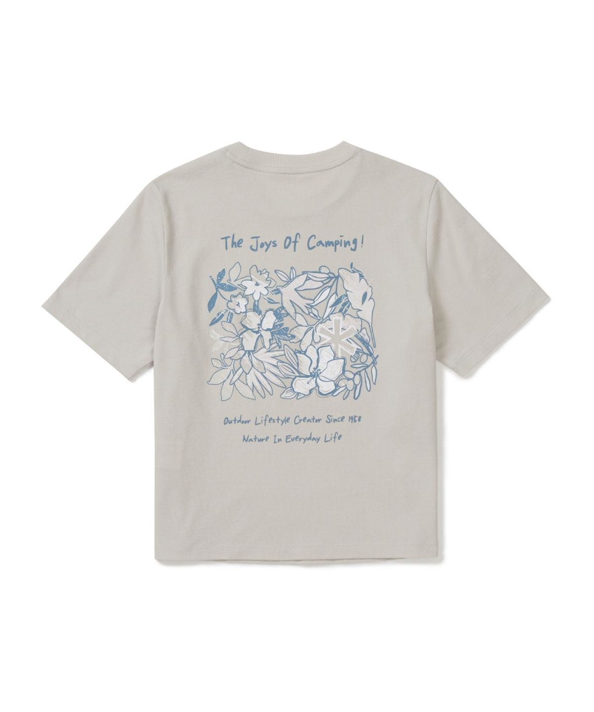 스노우피크 어패럴(SNOWPEAK APPAREL) 소로나 여성 트로피컬 반팔 티셔츠 (S26MWFTS71) Sand Beige