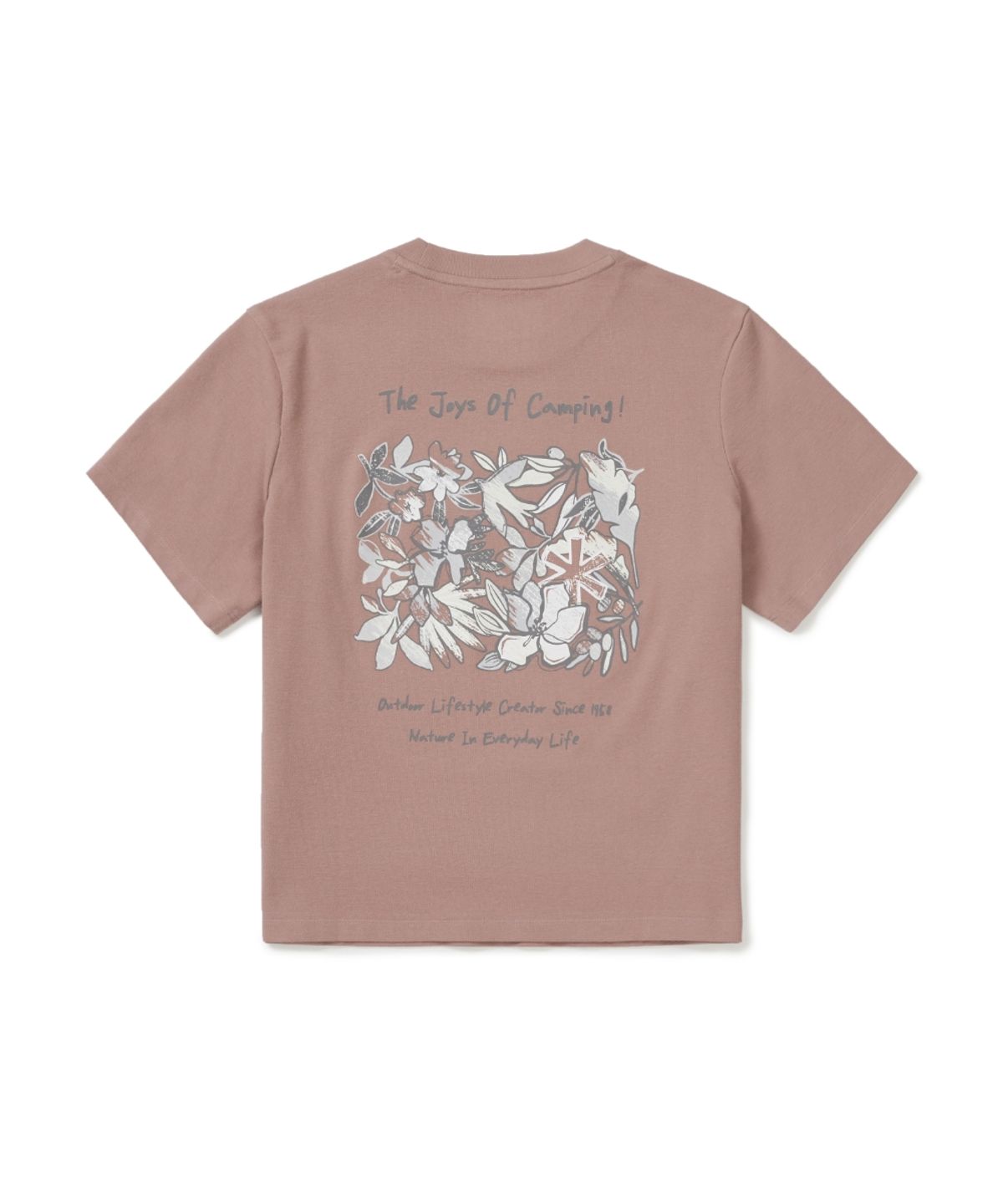 스노우피크 어패럴(SNOWPEAK APPAREL) 소로나 여성 트로피컬 반팔 티셔츠 (S26MWFTS71) Deep Pink