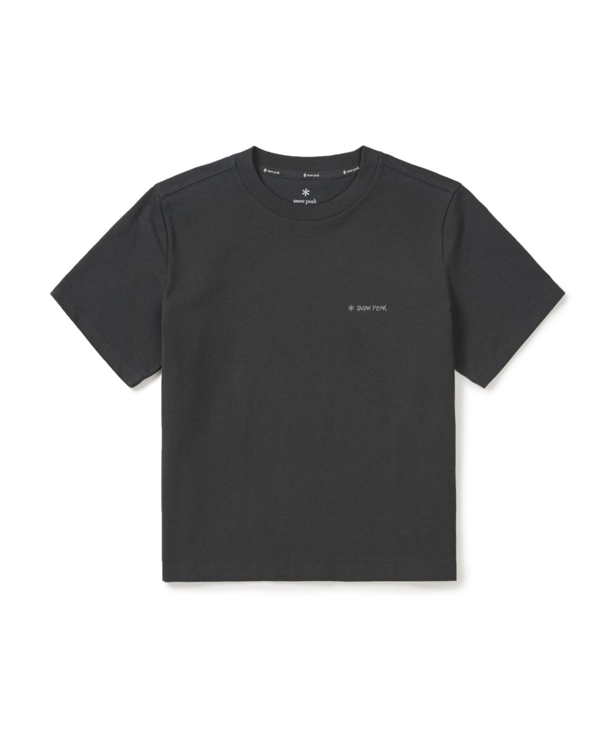 스노우피크 어패럴(SNOWPEAK APPAREL) 소로나 여성 트로피컬 반팔 티셔츠 (S26MWFTS71) Dark Charcoal