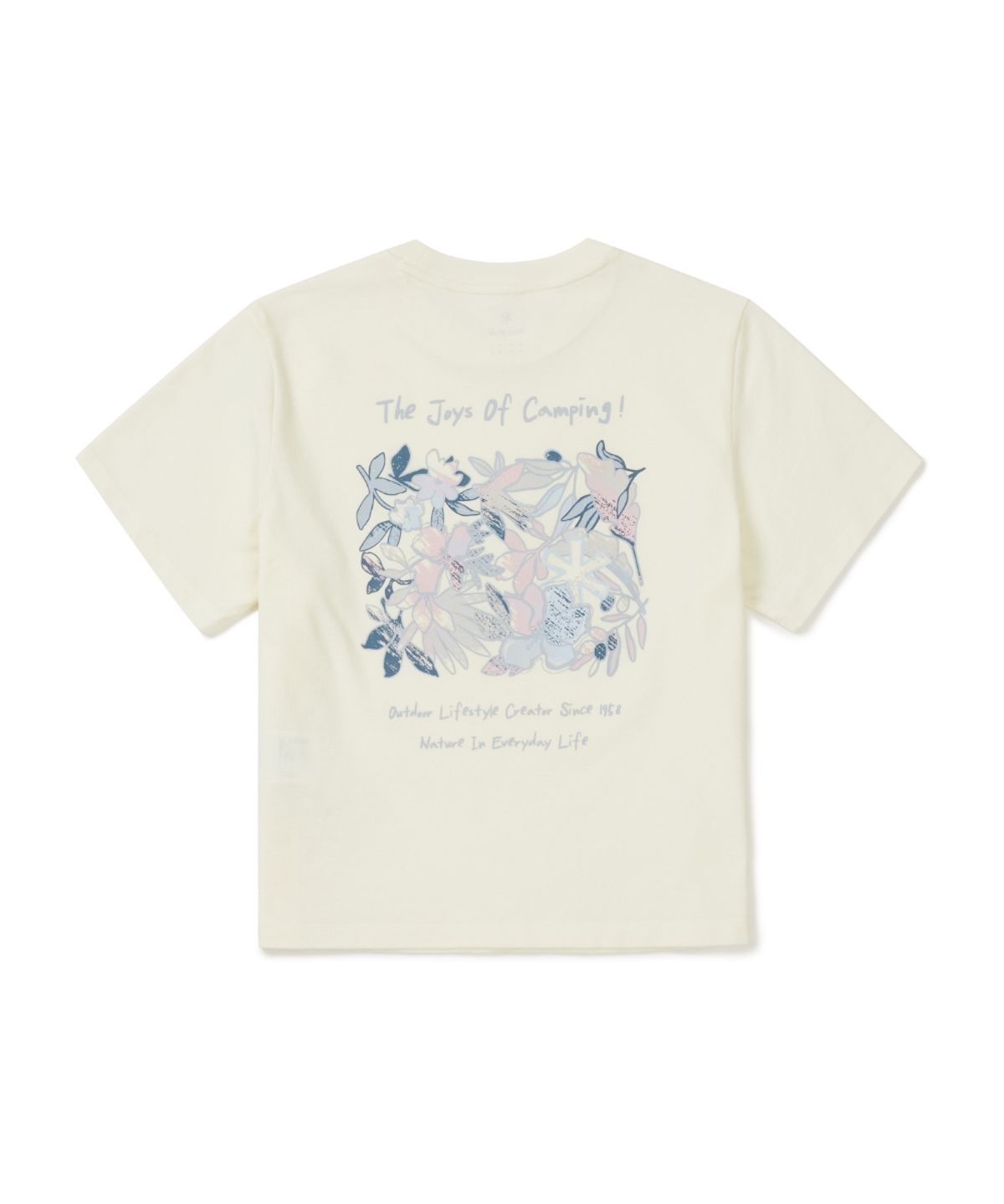 스노우피크 어패럴(SNOWPEAK APPAREL) 소로나 여성 트로피컬 반팔 티셔츠 (S26MWFTS71) Butter Ivory