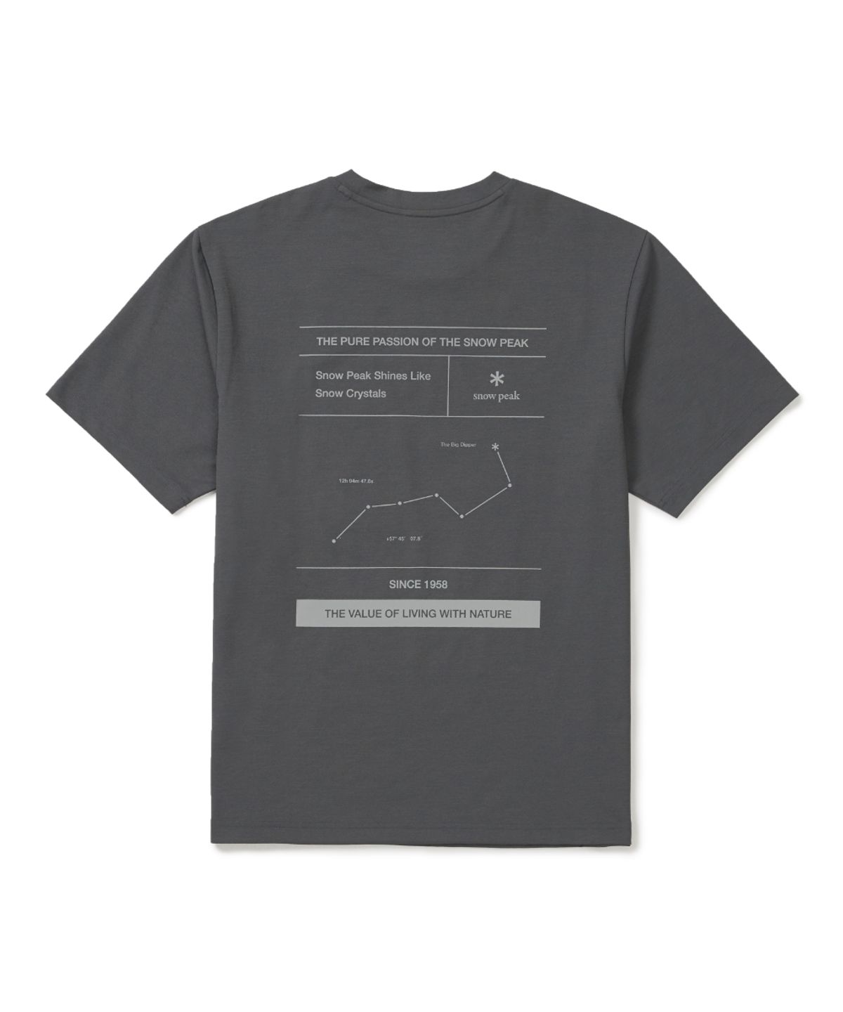 스노우피크 어패럴(SNOWPEAK APPAREL) 리젠 퀵드라이 그래픽 반팔 티셔츠 (S26MUTTS52) Rustic Khaki