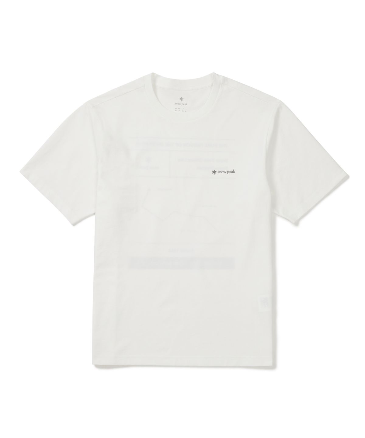 스노우피크 어패럴(SNOWPEAK APPAREL) 리젠 퀵드라이 그래픽 반팔 티셔츠 (S26MUTTS52) Off White