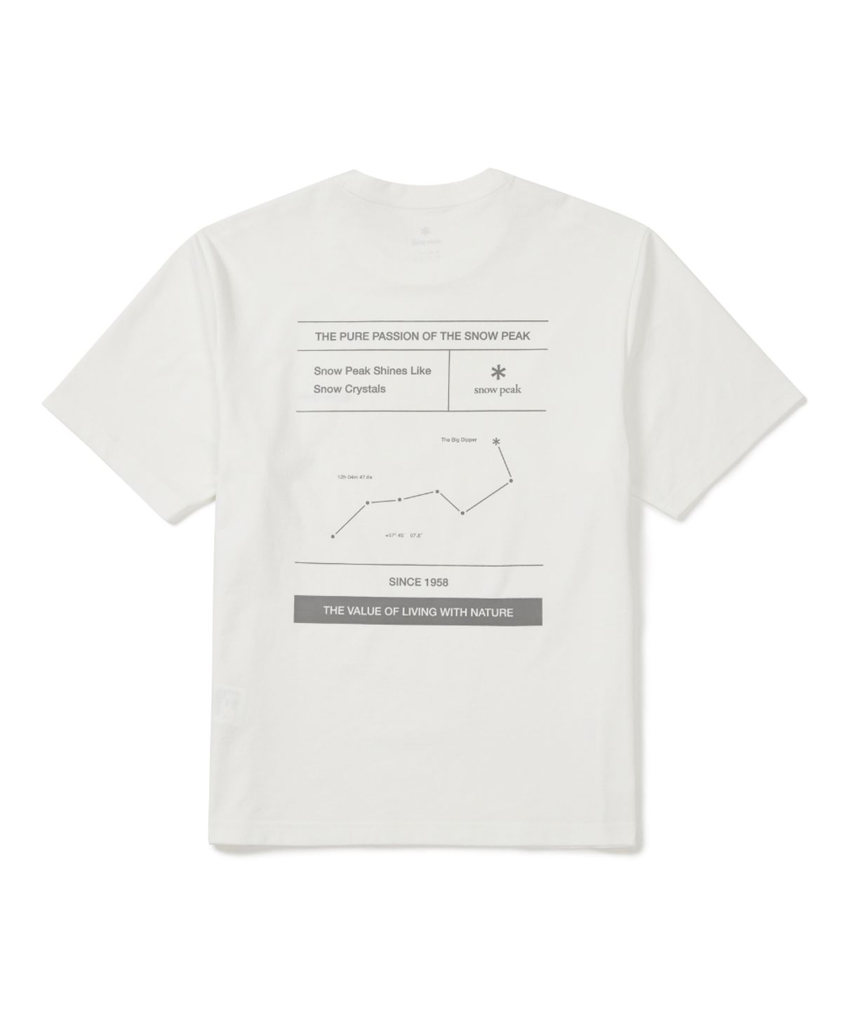 스노우피크 어패럴(SNOWPEAK APPAREL) 리젠 퀵드라이 그래픽 반팔 티셔츠 (S26MUTTS52) Off White