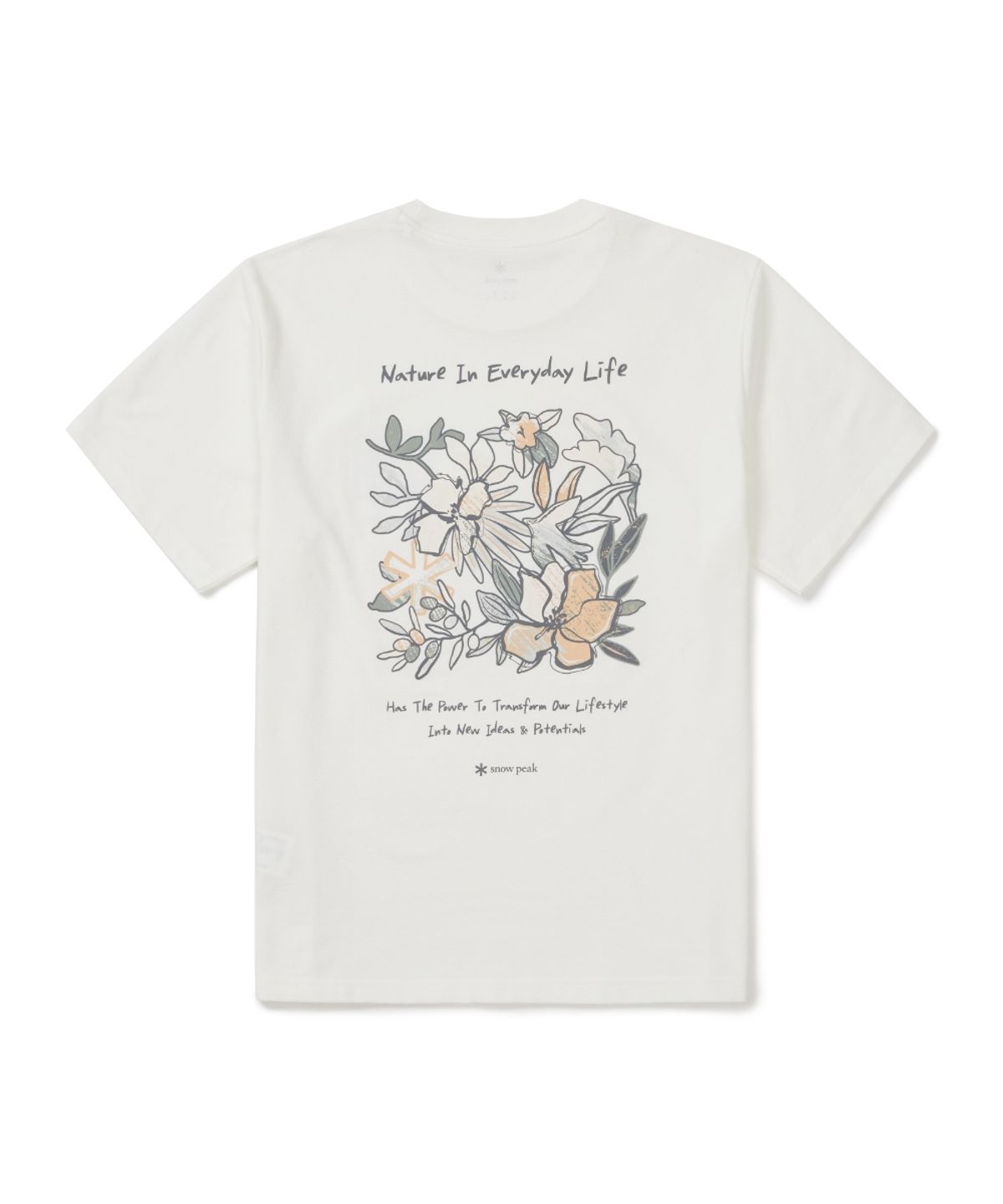 스노우피크 어패럴(SNOWPEAK APPAREL) 소로나 트로피컬 반팔 티셔츠 (S26MUFTS70) Off White