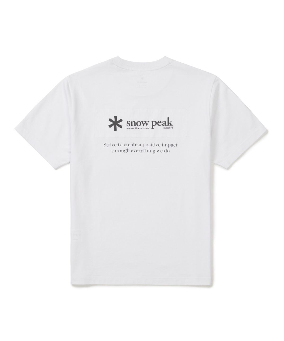 스노우피크 어패럴(SNOWPEAK APPAREL) 에어로쿨 우븐 패치 반팔 티셔츠 (S26MUFTS24) White