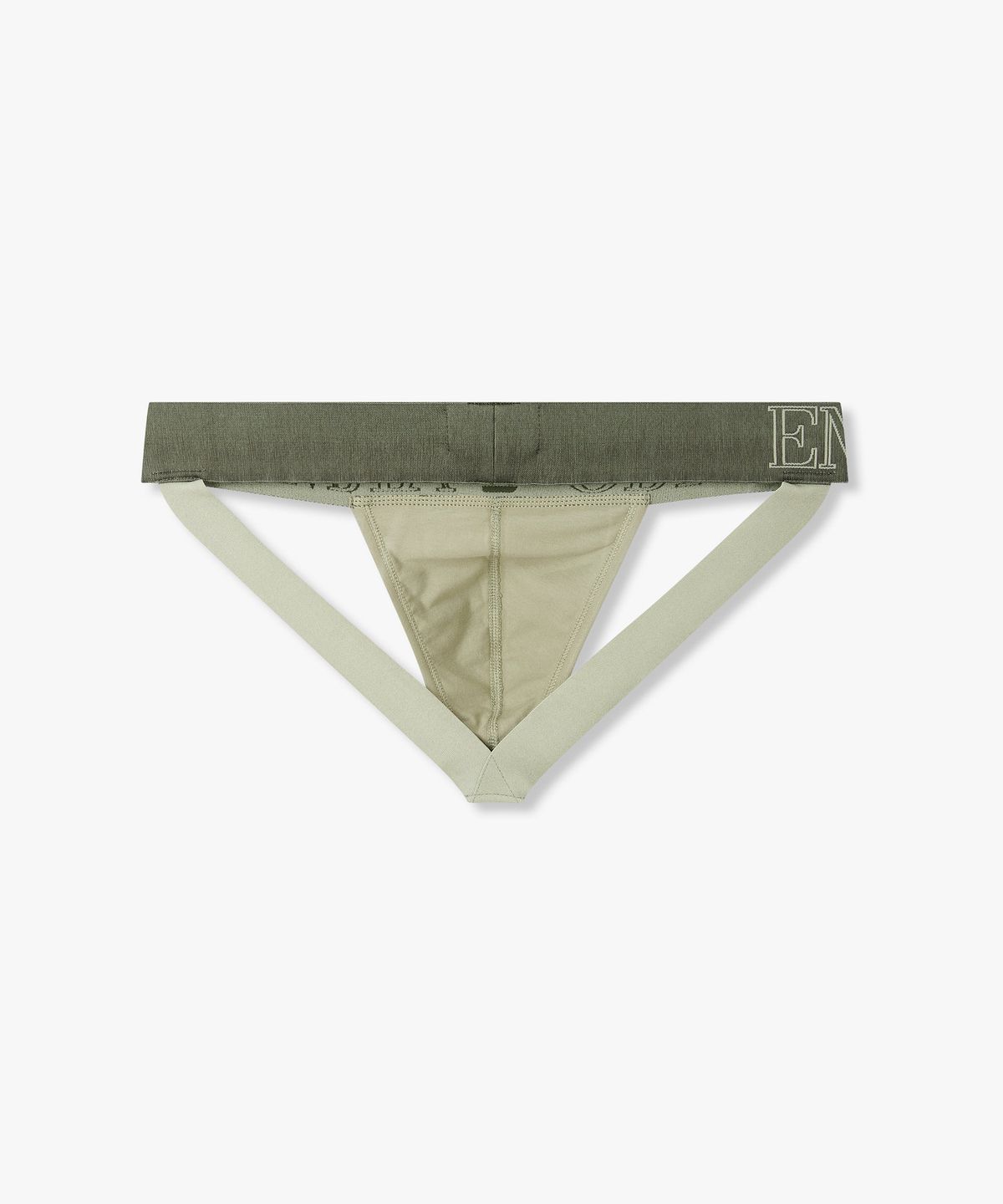엠포리오 아르마니 언더웨어(EMPORIO ARMANI UNDERWEAR) 남성 아웃라인 로고 밴딩 작스트랩_라이트 그린 0816110001