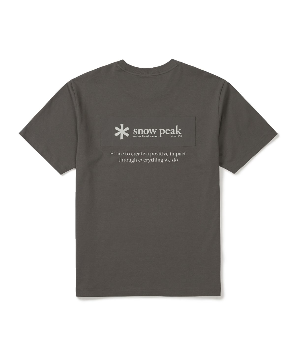 스노우피크 어패럴(SNOWPEAK APPAREL) 에어로쿨 우븐 패치 반팔 티셔츠 (S26MUFTS24) Dark Khaki