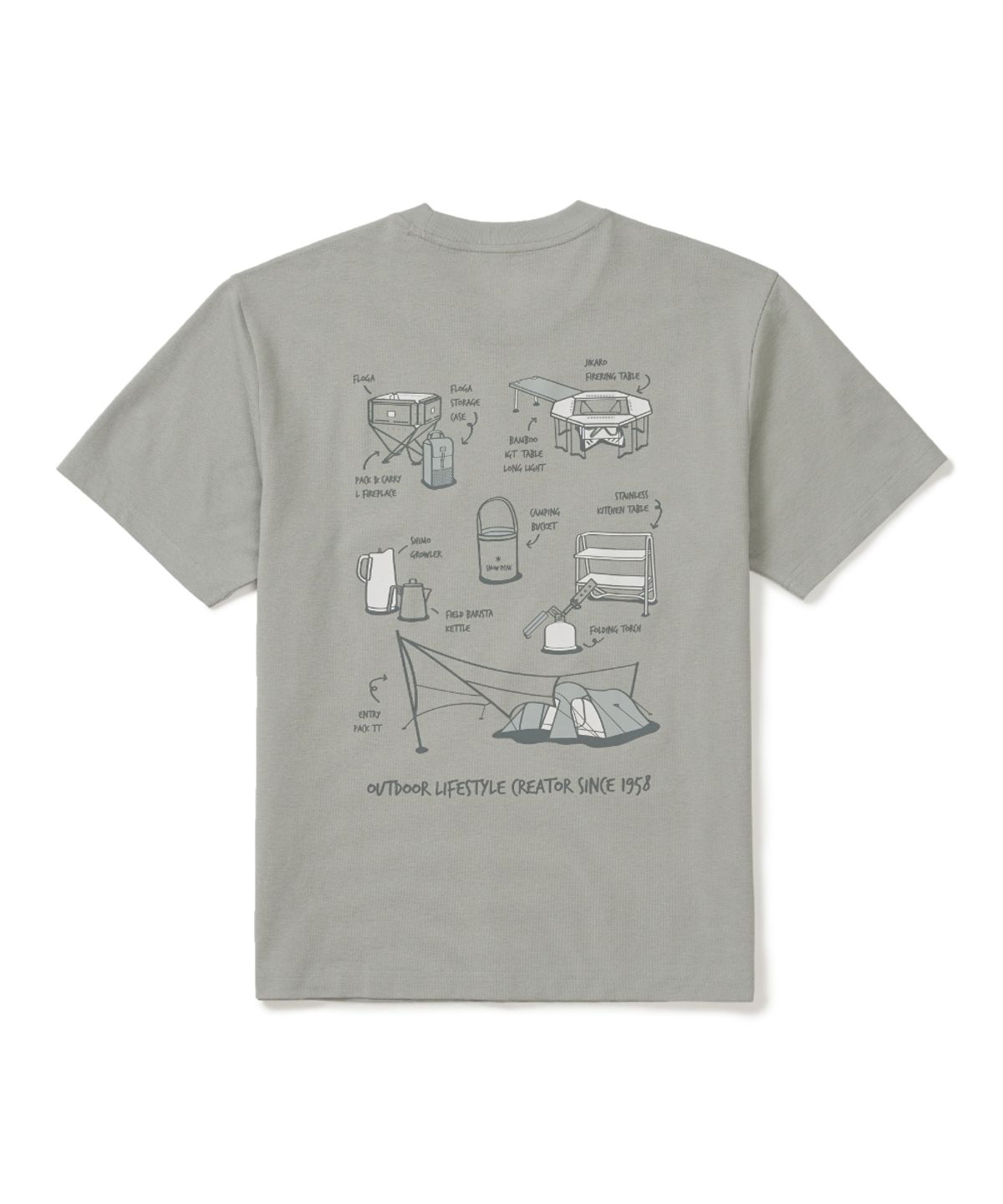 스노우피크 어패럴(SNOWPEAK APPAREL) 소로나 기어 반팔 티셔츠 (S26MUFTS06) Mint