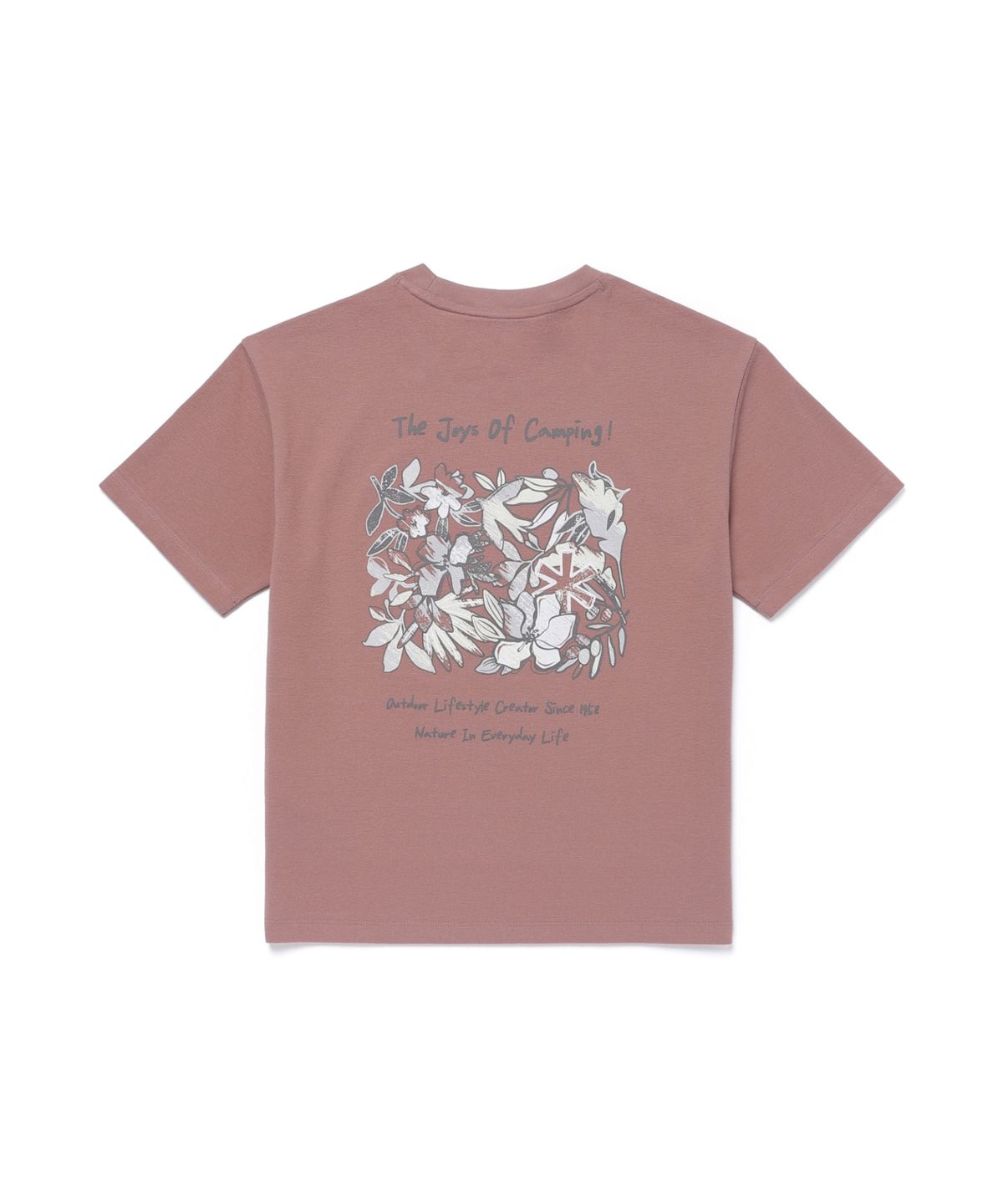 스노우피크 어패럴 키즈(SNOWPEAK APPAREL KIDS) 키즈 소로나 트로피컬 반팔 티셔츠 (S26MKFTS83) Deep Pink