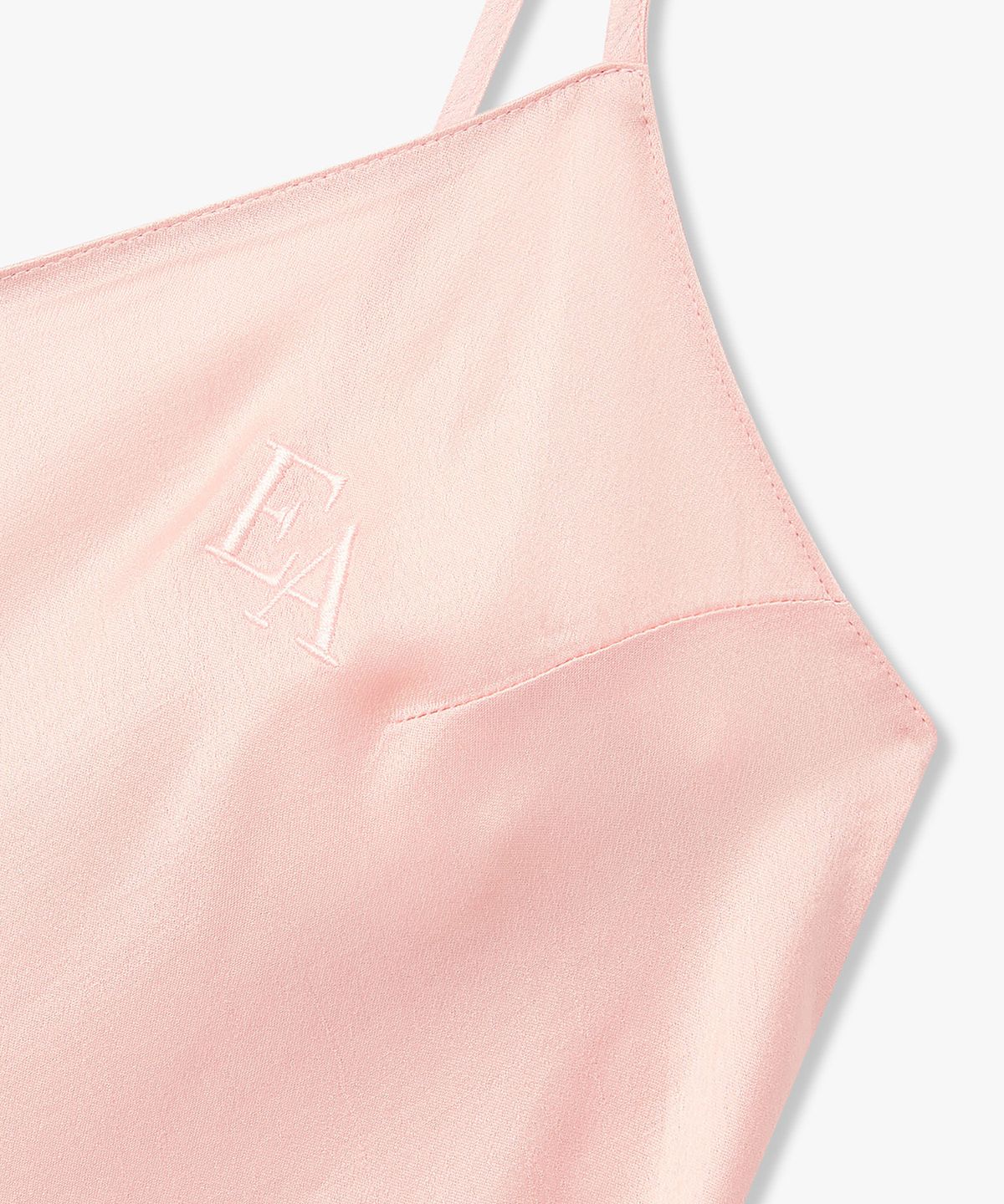 엠포리오 아르마니 언더웨어(EMPORIO ARMANI UNDERWEAR) 여성 EA로고 언패디드 베이비돌 슬립_핑크 0826118502