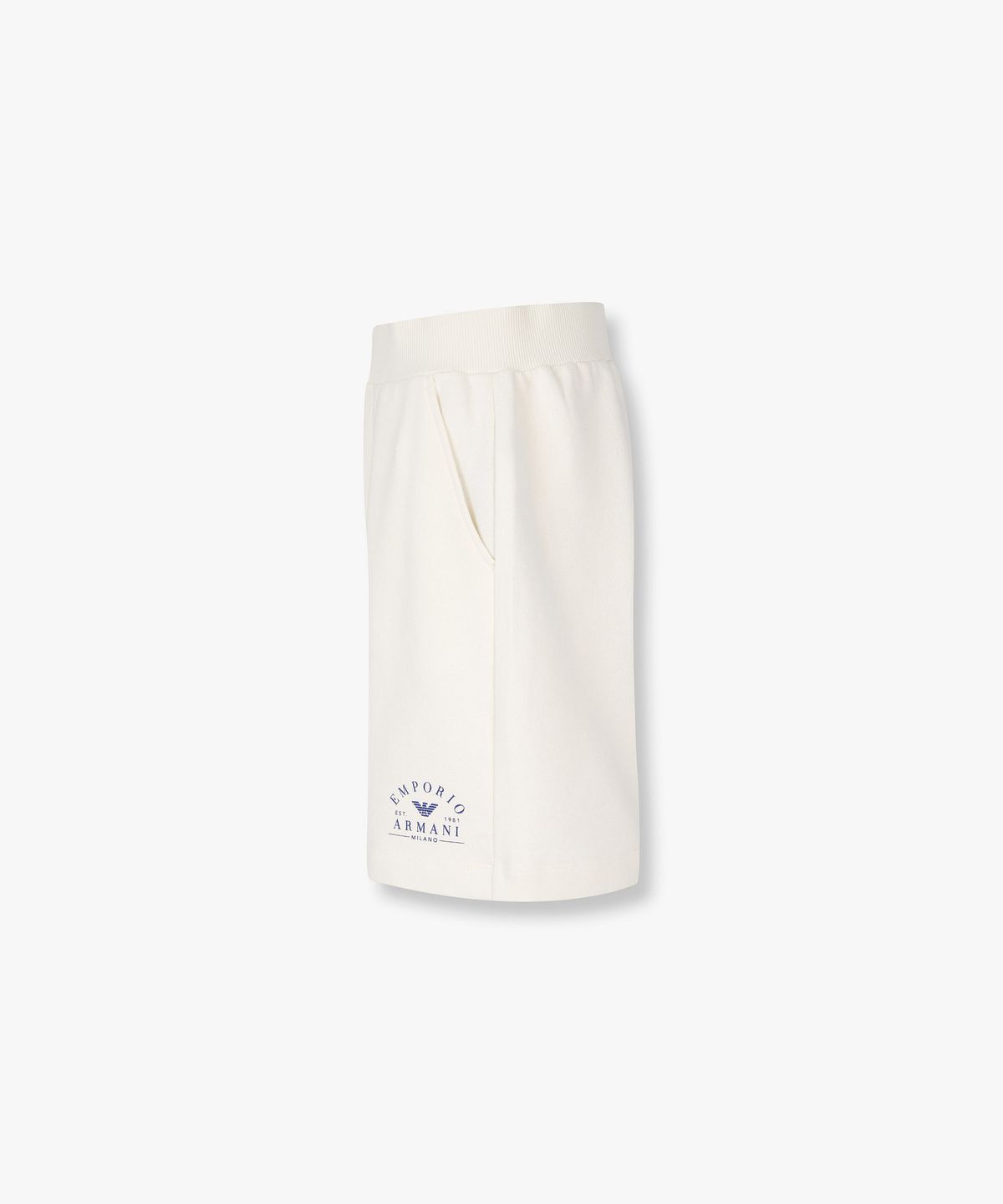 엠포리오 아르마니 언더웨어(EMPORIO ARMANI UNDERWEAR) 여성 아치 로고 코튼 라운지 쇼츠_크림 0826131501