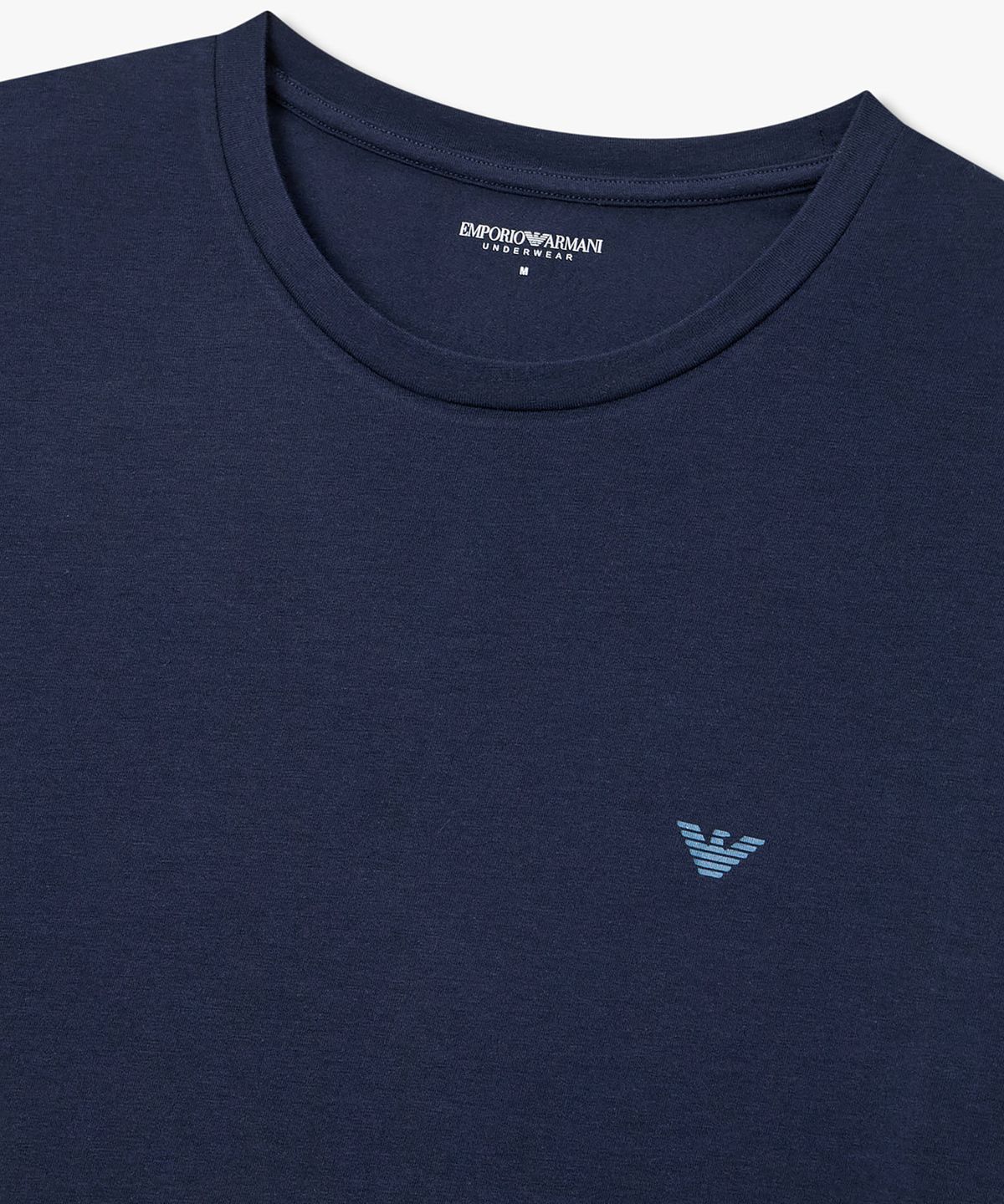 엠포리오 아르마니 언더웨어(EMPORIO ARMANI UNDERWEAR) 남성 숏 슬리브 스트레치 라운지 티셔츠_네이비 0816134024