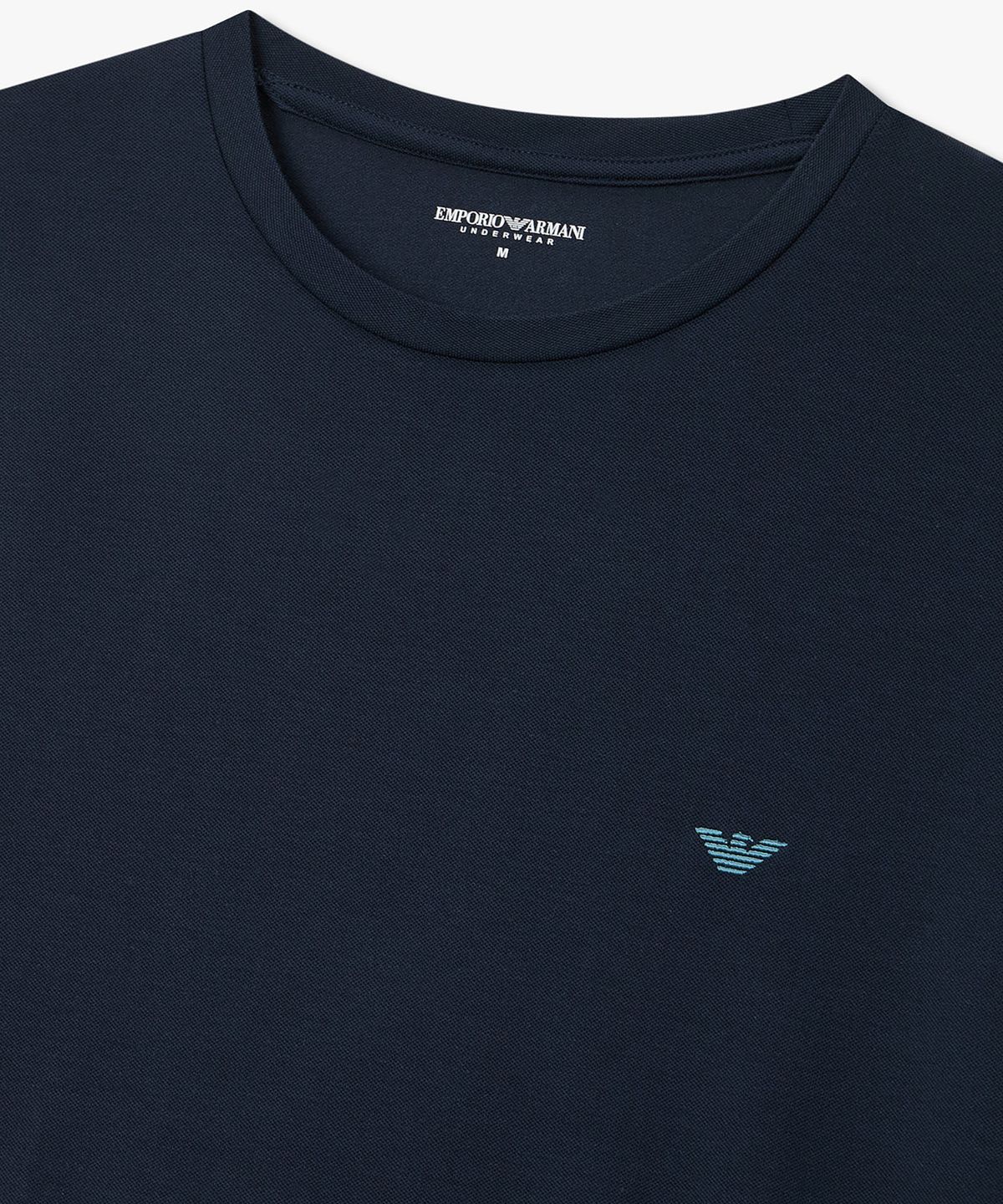 엠포리오 아르마니 언더웨어(EMPORIO ARMANI UNDERWEAR) 남성 레이온 블렌드 크루넥 라운지 티셔츠_네이비 0816134038