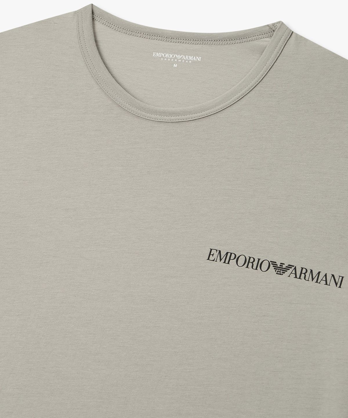엠포리오 아르마니 언더웨어(EMPORIO ARMANI UNDERWEAR) 남성 크루넥 스트레치 라운지 티셔츠_그레이 0816134001