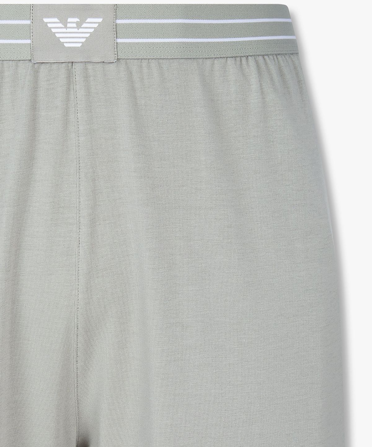 엠포리오 아르마니 언더웨어(EMPORIO ARMANI UNDERWEAR) 남성 로고 패치 밴딩 라운지 쇼츠_그레이 0816131022