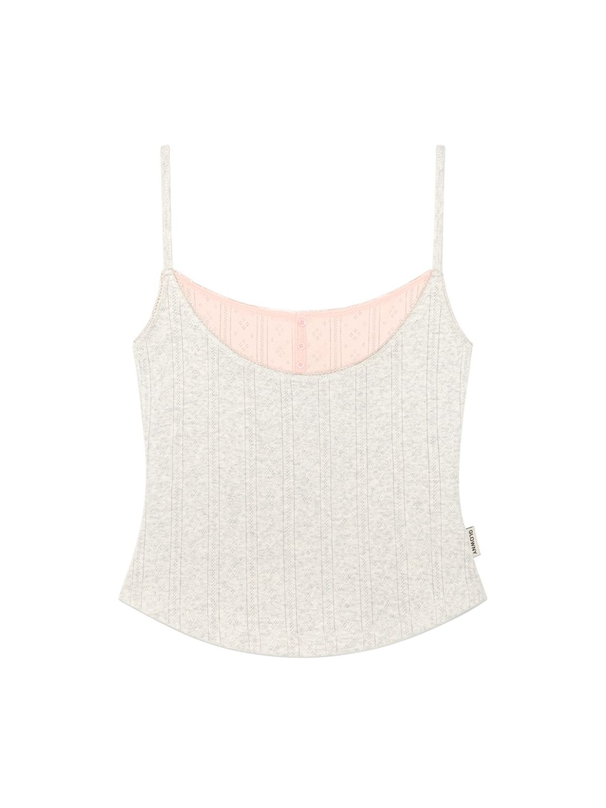 글로니(GLOWNY) HONEY LAYERED CAMISOLE (MELANGE GRAY)