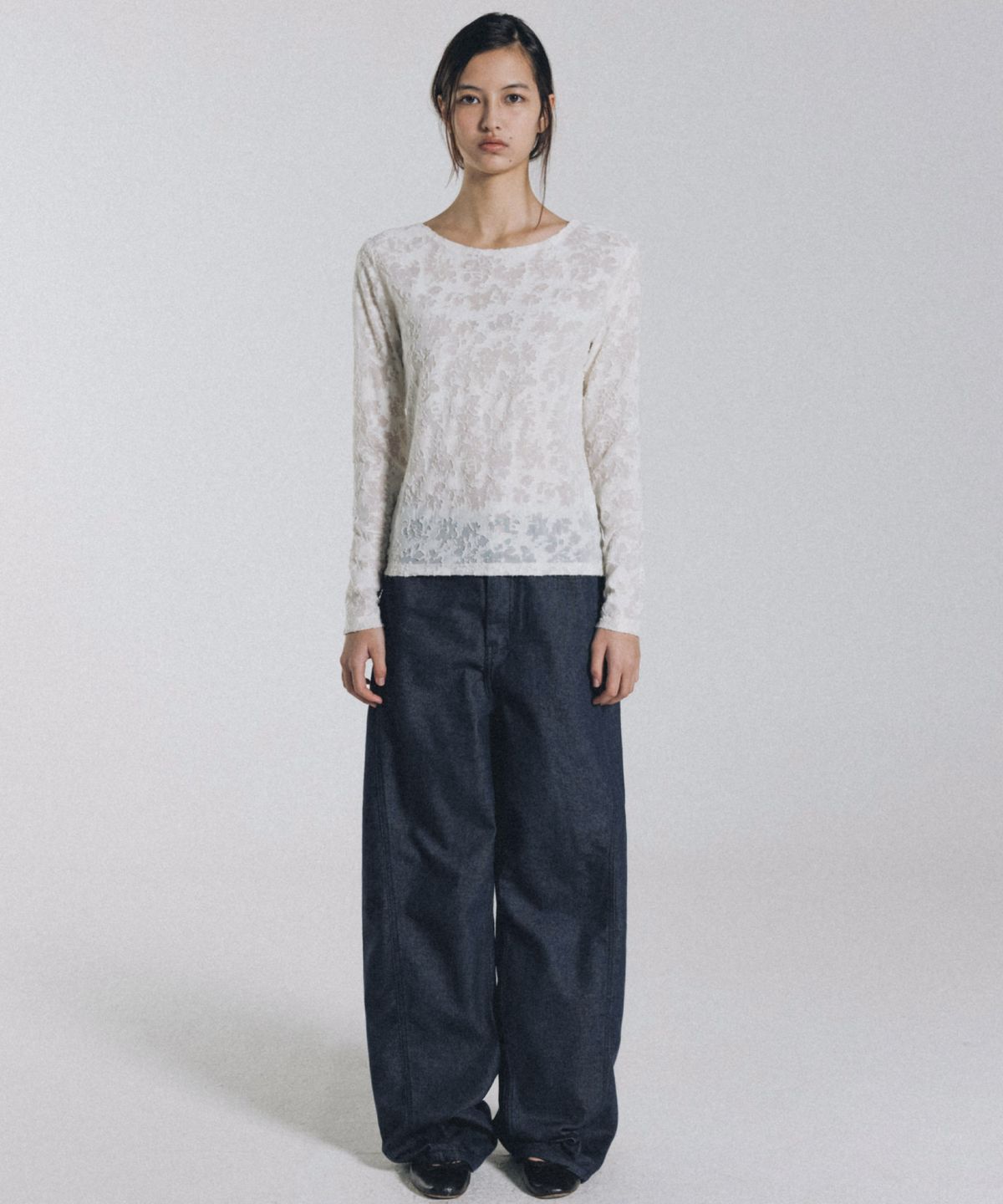 앤니즈(ANDNEEDS) Denver line pants (indigo)