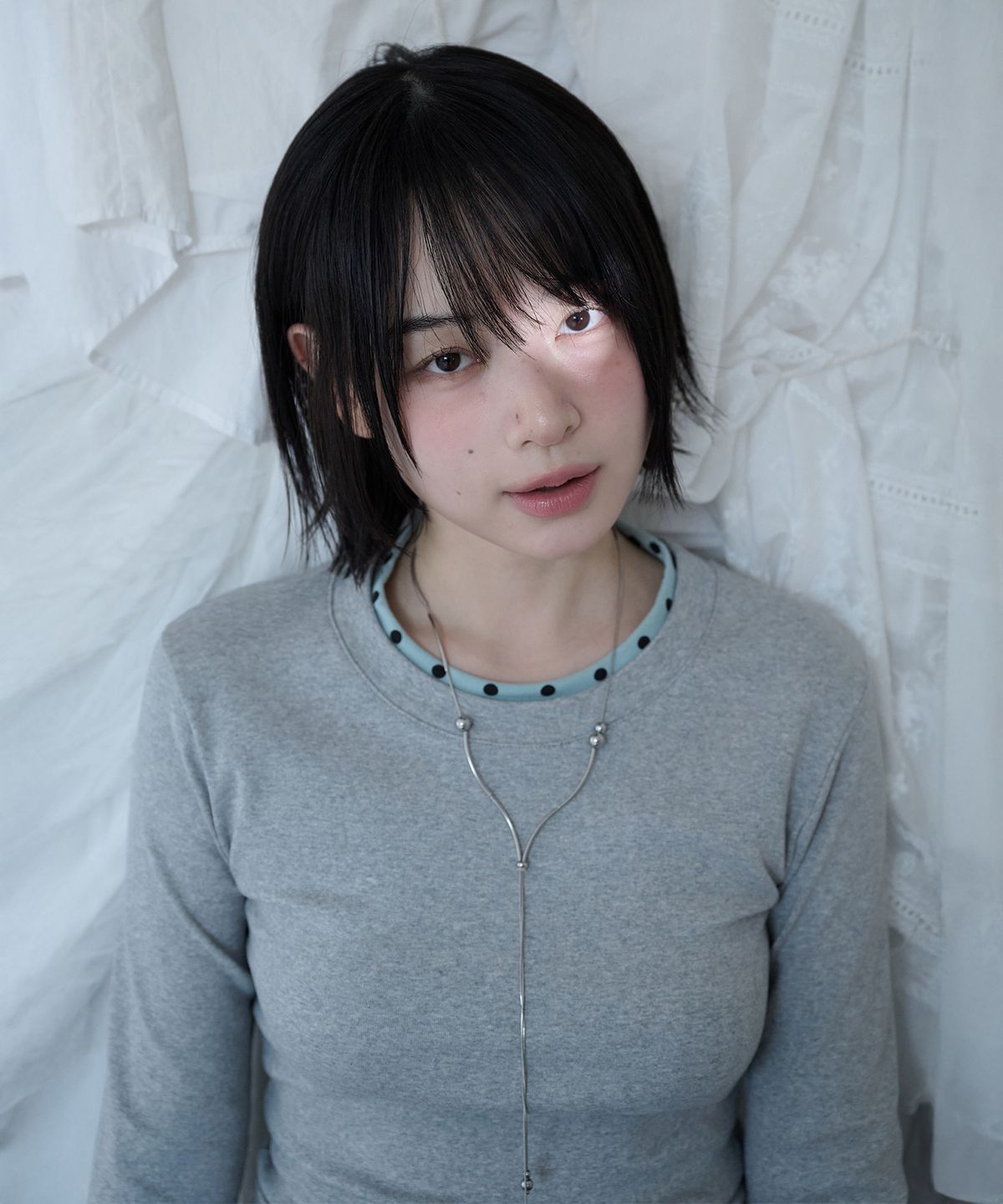 미레코(MIRECO) MINI DOT TRIM T GREY
