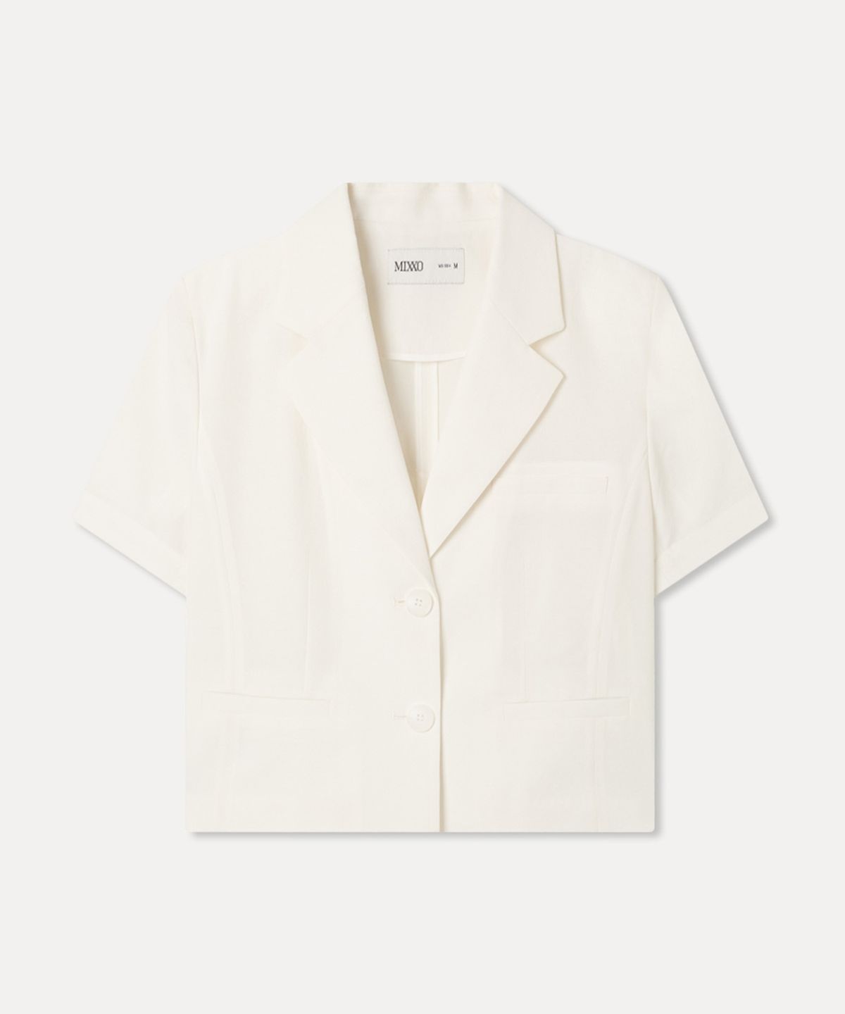 미쏘(MIXXO) 테일러드 크롭 반팔 자켓