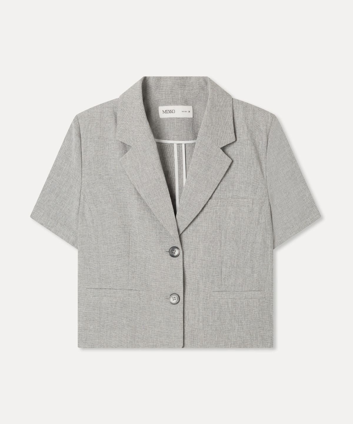 미쏘(MIXXO) 테일러드 크롭 반팔 자켓
