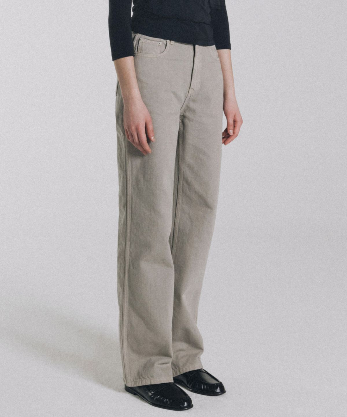 앤니즈(ANDNEEDS) Kanto dyed pants (beige)