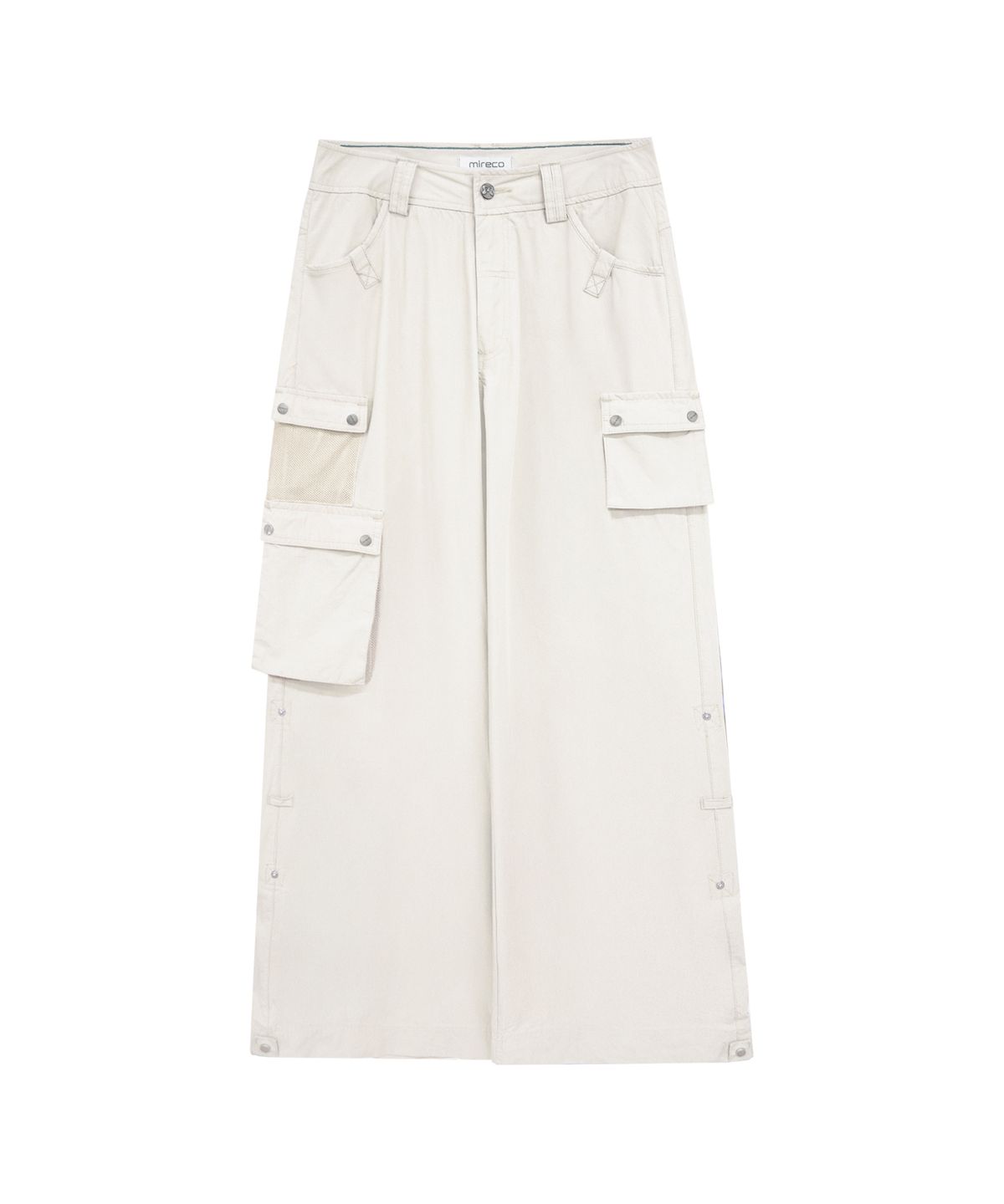 미레코(MIRECO) 3-WAY MESH POCKET CARGO PT IVORY