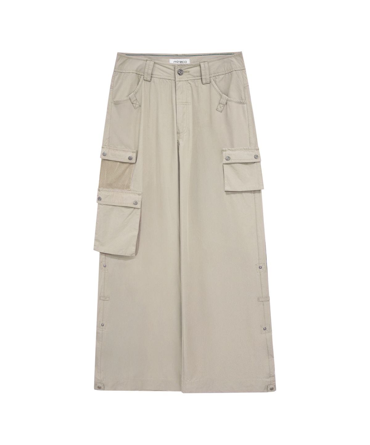 미레코(MIRECO) 3-WAY MESH POCKET CARGO PT BEIGE